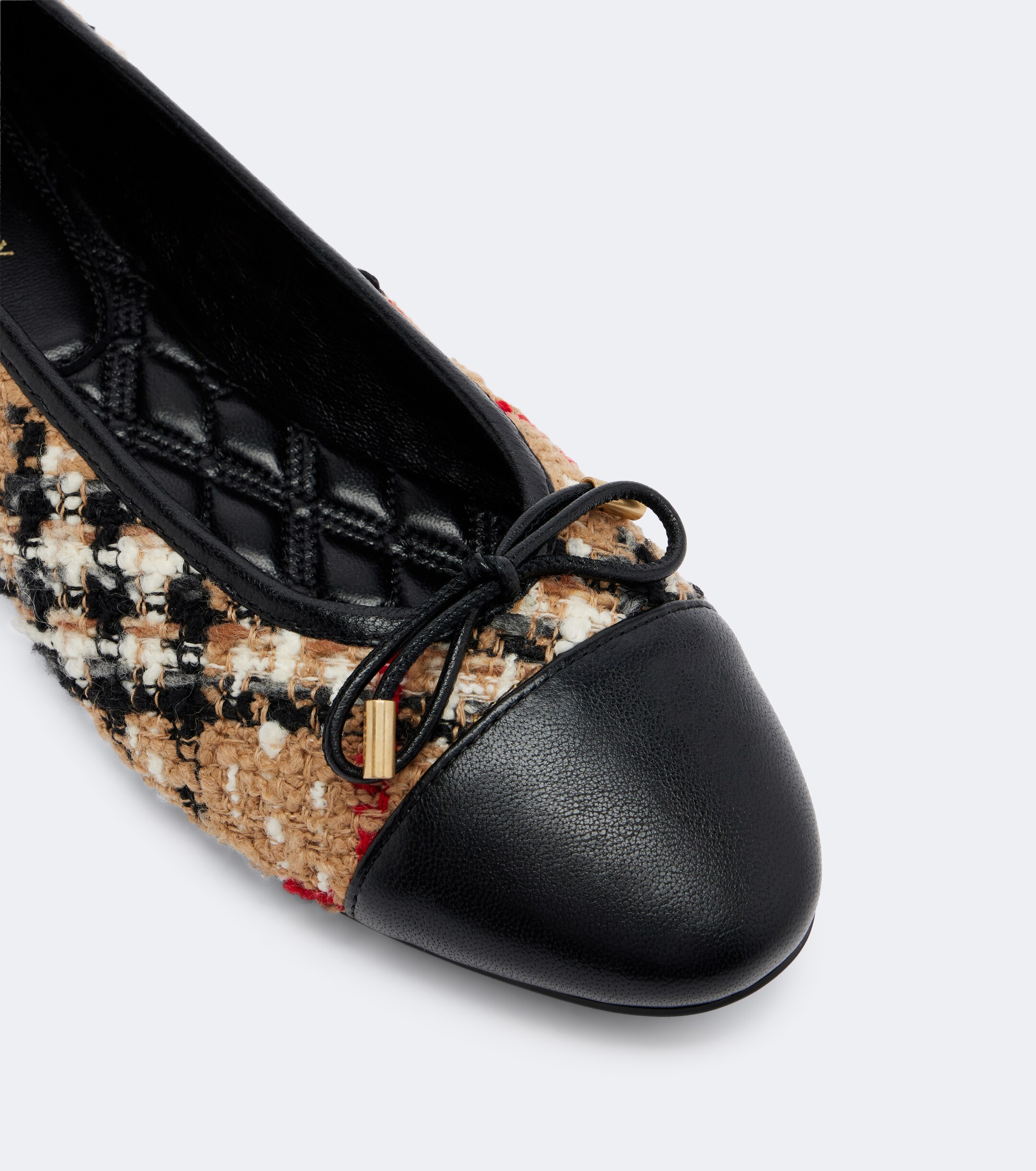 Burberry Burberry Burberry Check bouclé ballet flats