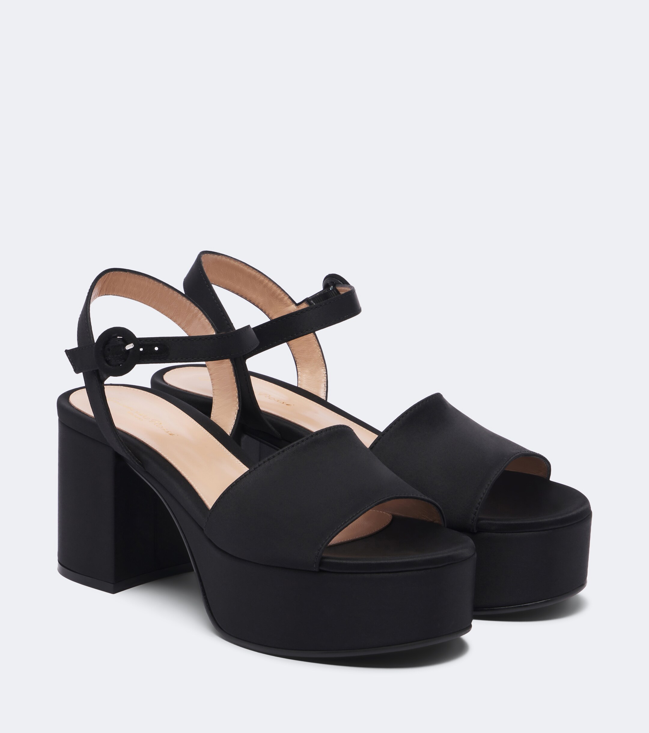 GIANVITO ROSSI Gianvito Rossi Satin platform sandals