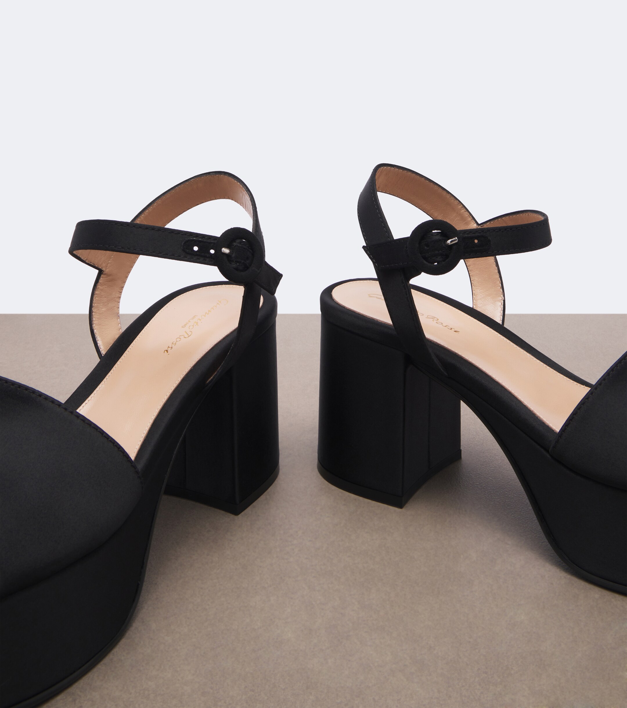 GIANVITO ROSSI Gianvito Rossi Satin platform sandals