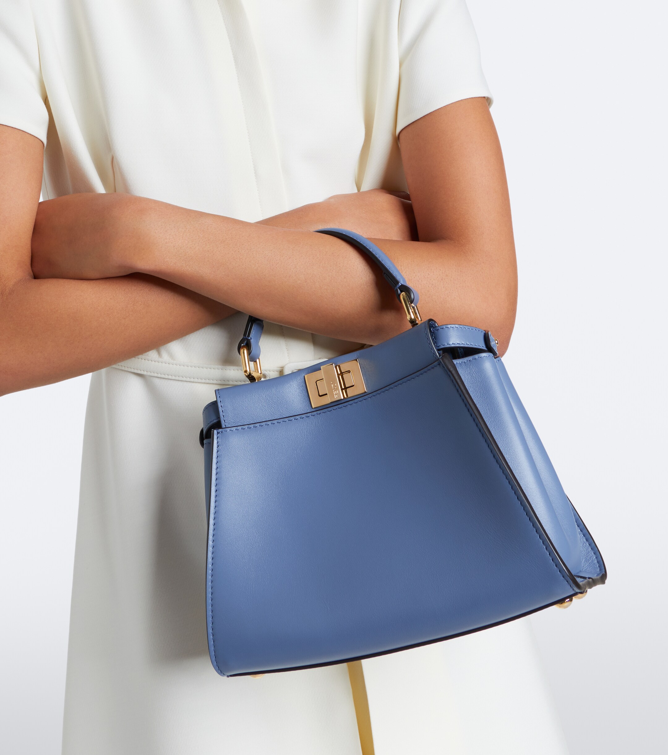 Fendi Peekaboo® Mini leather top-handle bag