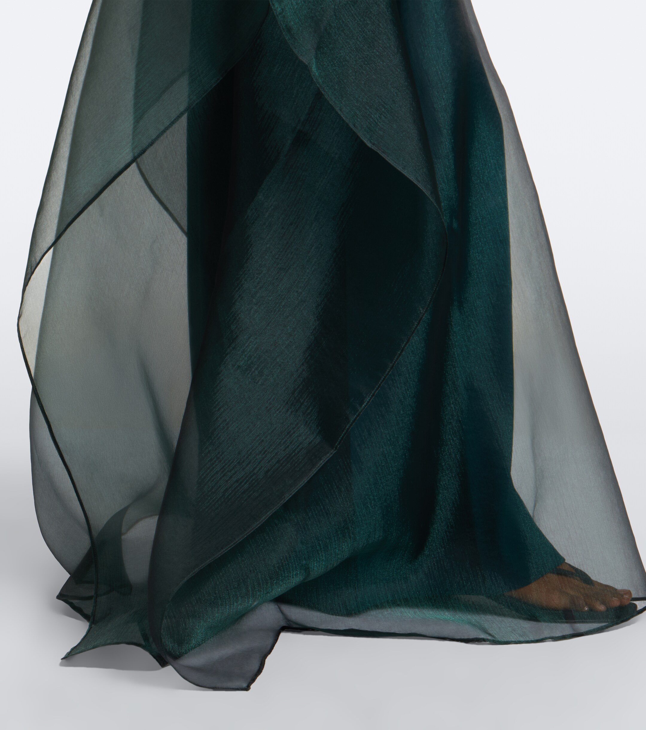 Taller Marmo Taller Marmo Sphinx sheer draped organza kaftan