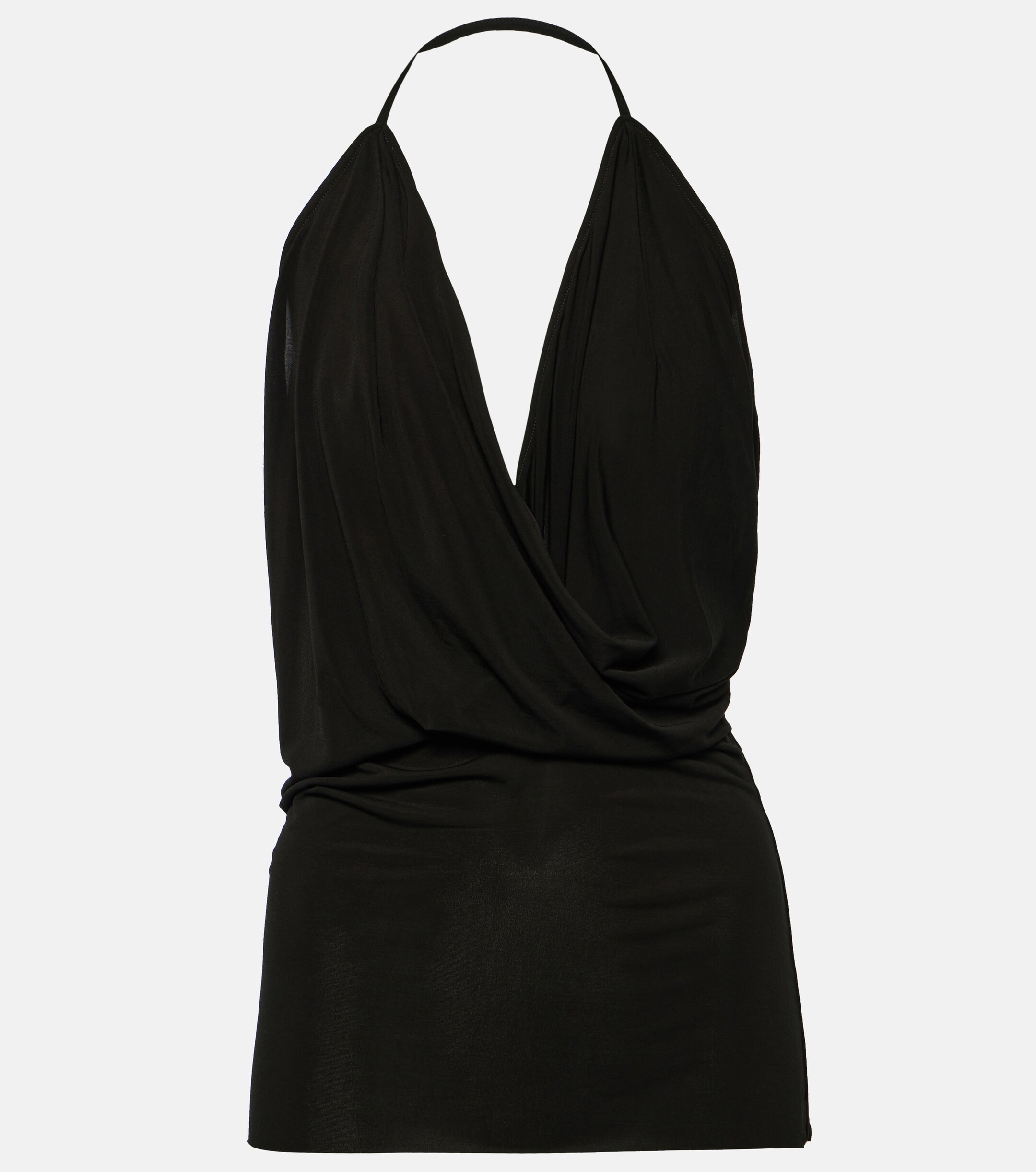 Rick Owens Draped cupro-blend top thumbnail