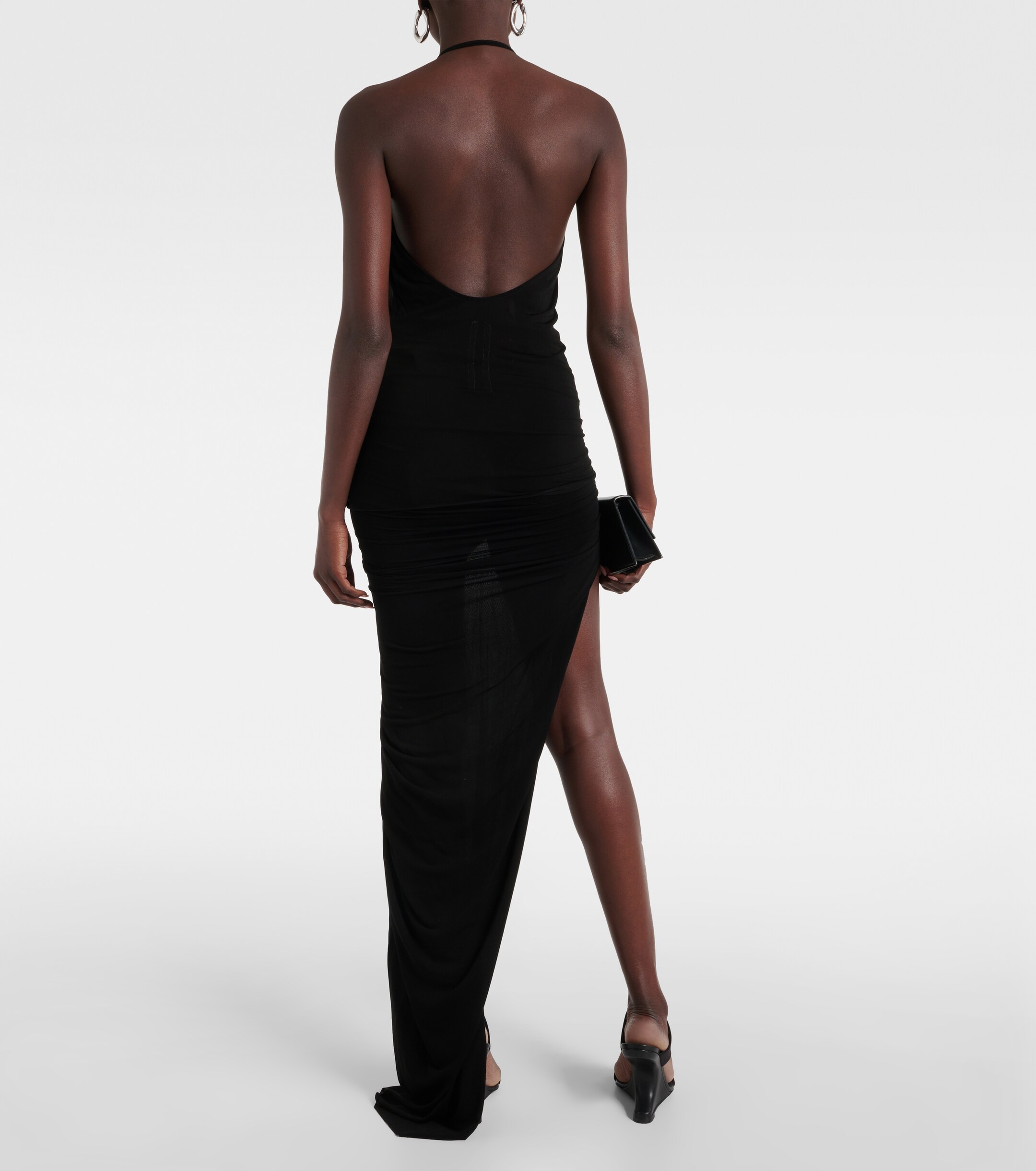 Rick Owens Draped cupro-blend top thumbnail