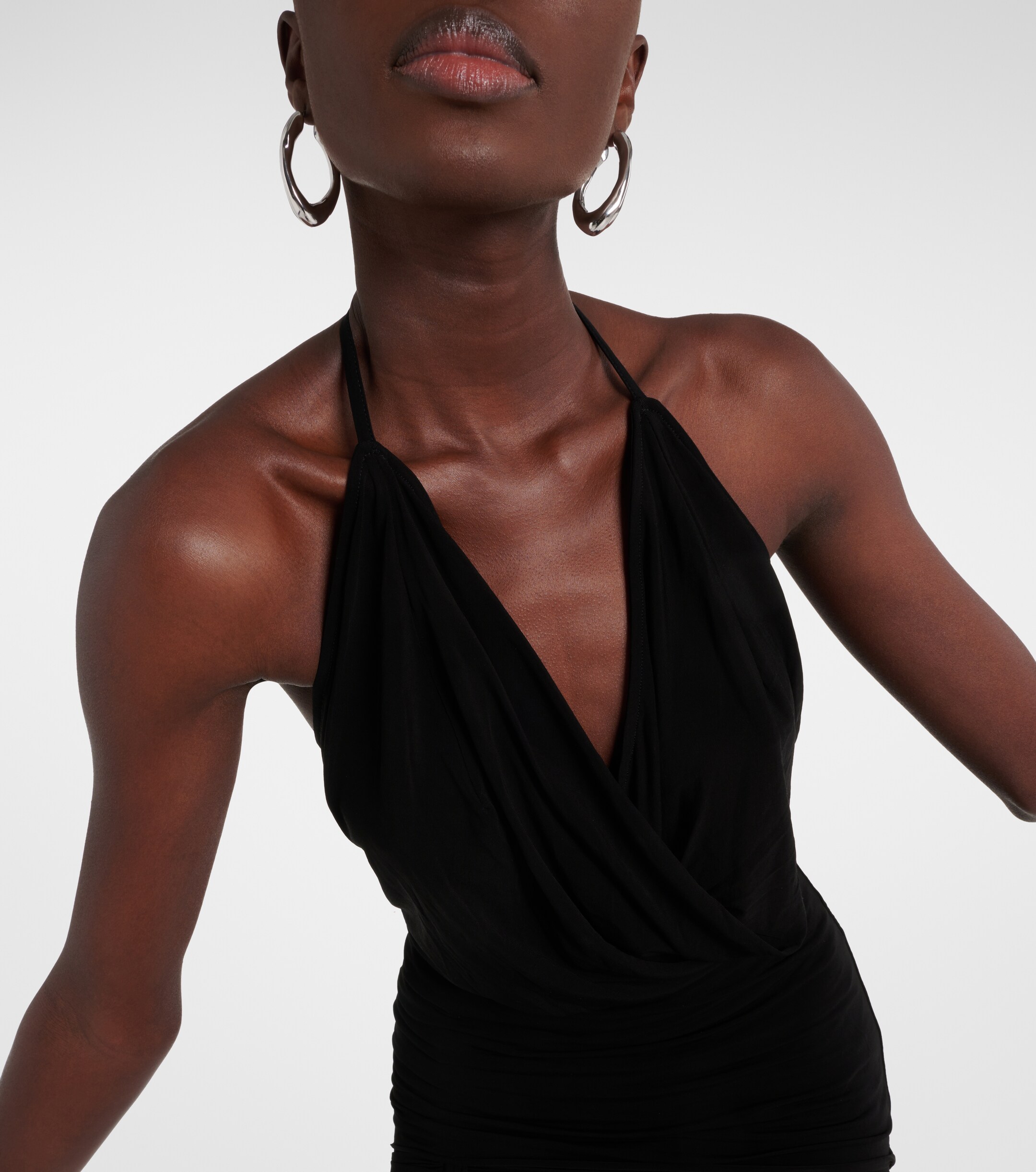 Rick Owens Draped cupro-blend top thumbnail