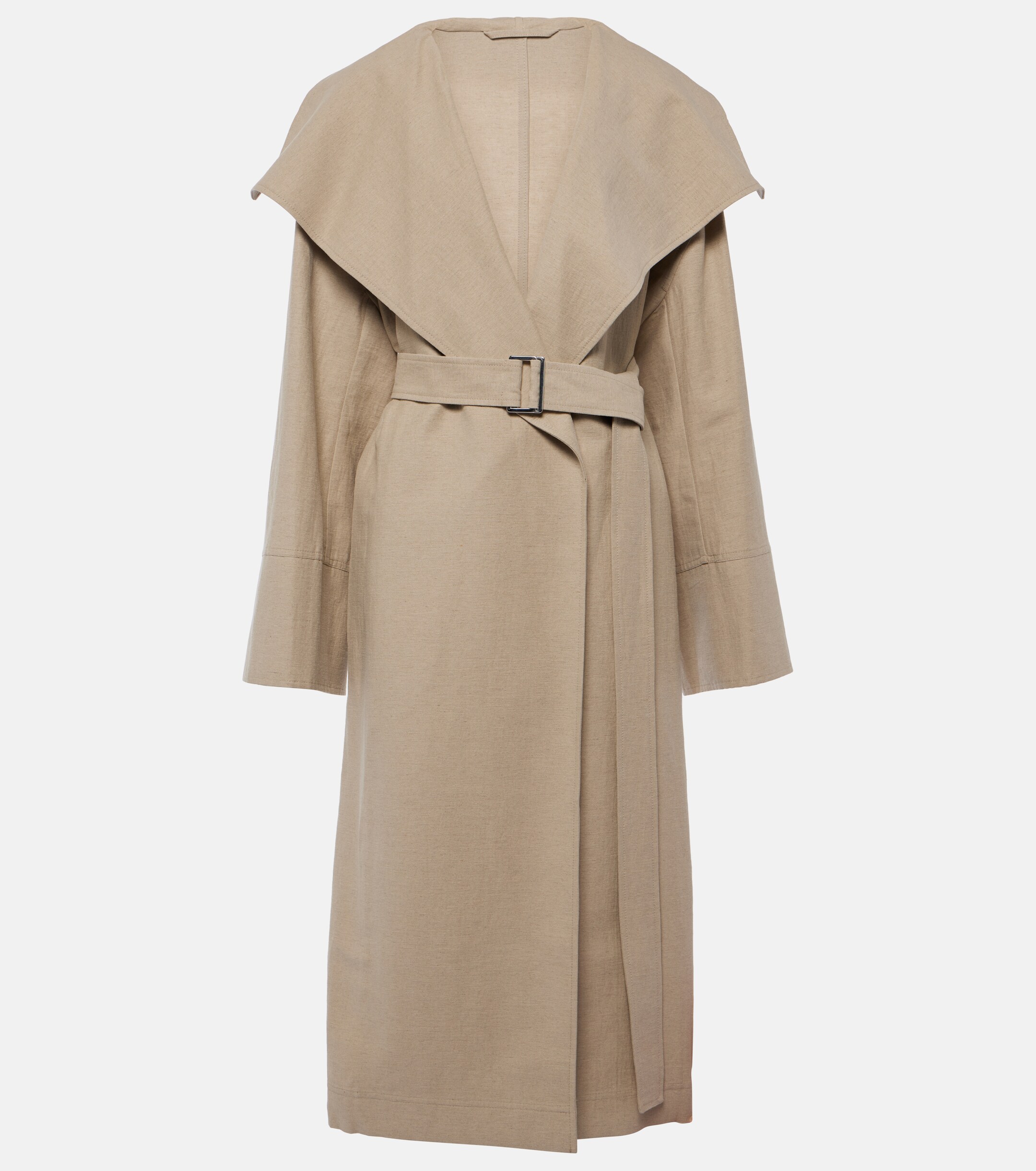 TOTEME Signature linen-blend trench coat thumbnail
