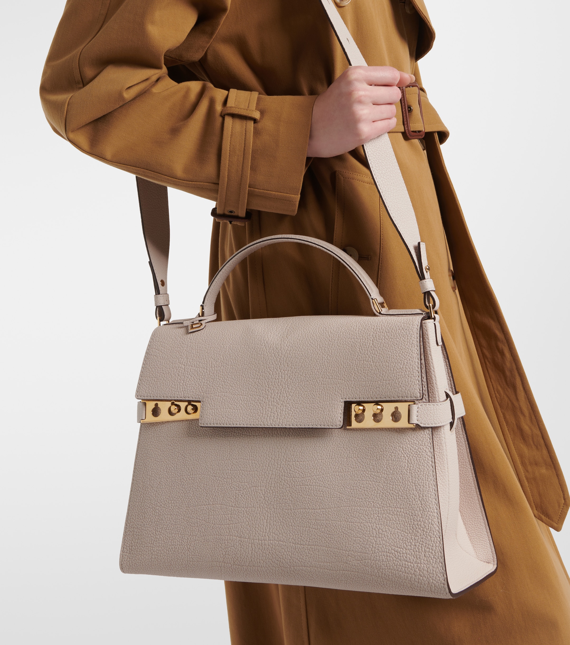 Delvaux Tempête Large Derby leather tote bag thumbnail