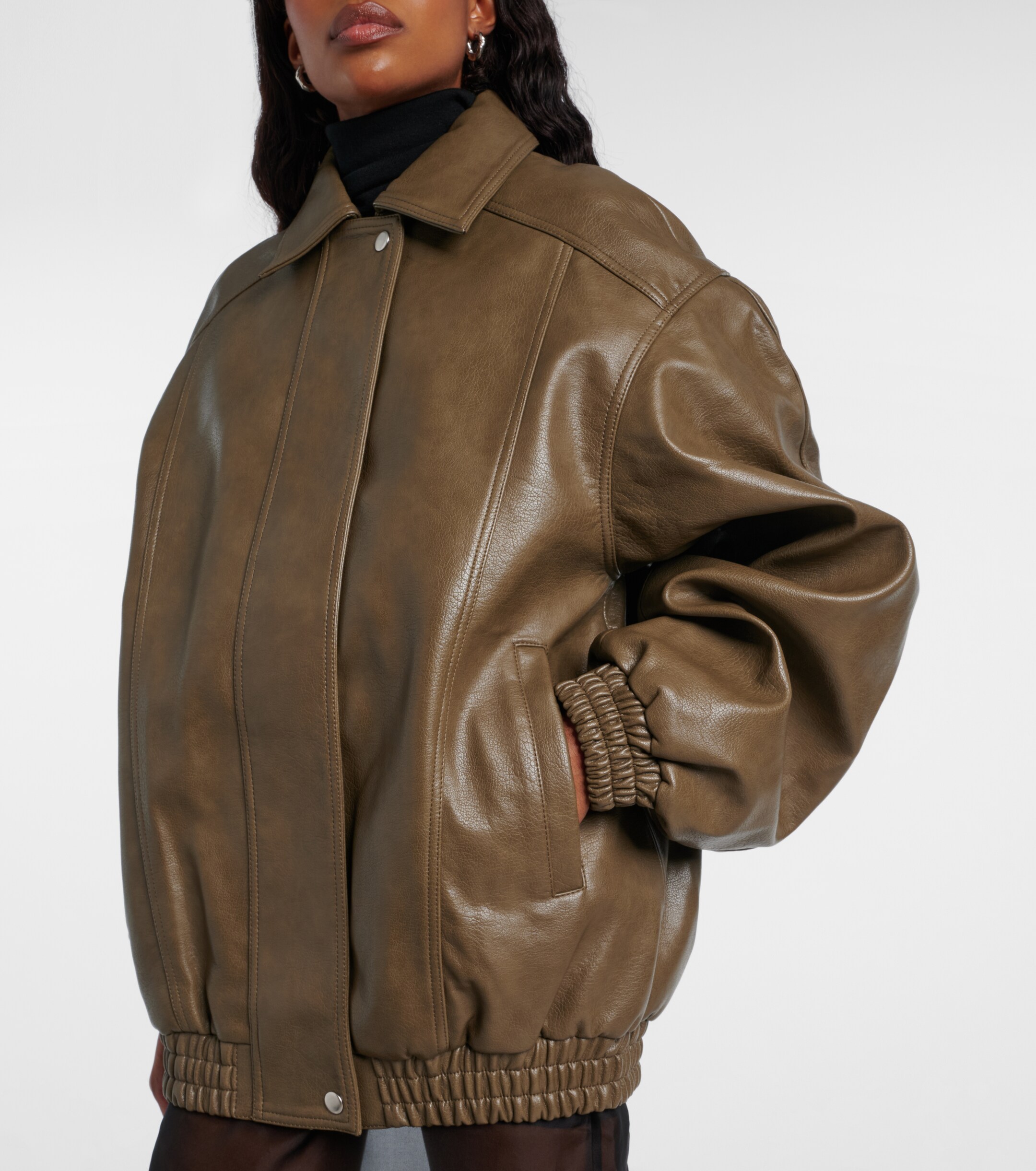 The Frankie Shop Prescott oversized jacket thumbnail