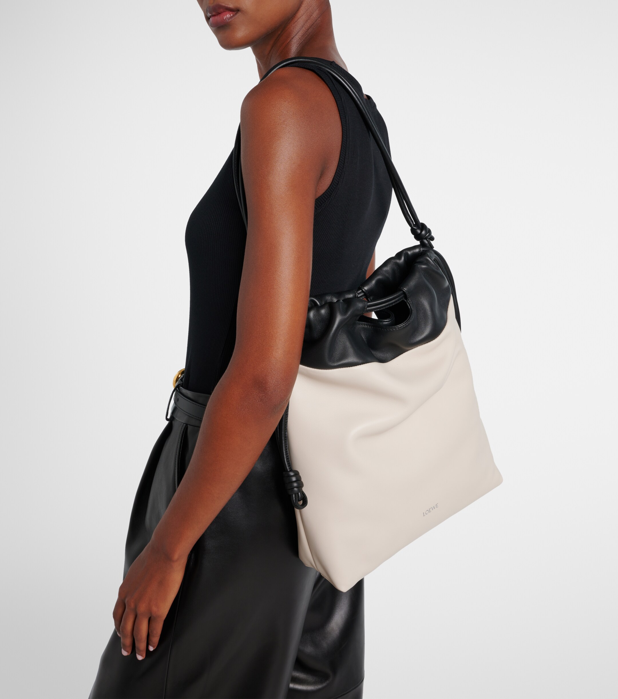Loewe Flamenco leather clutch
