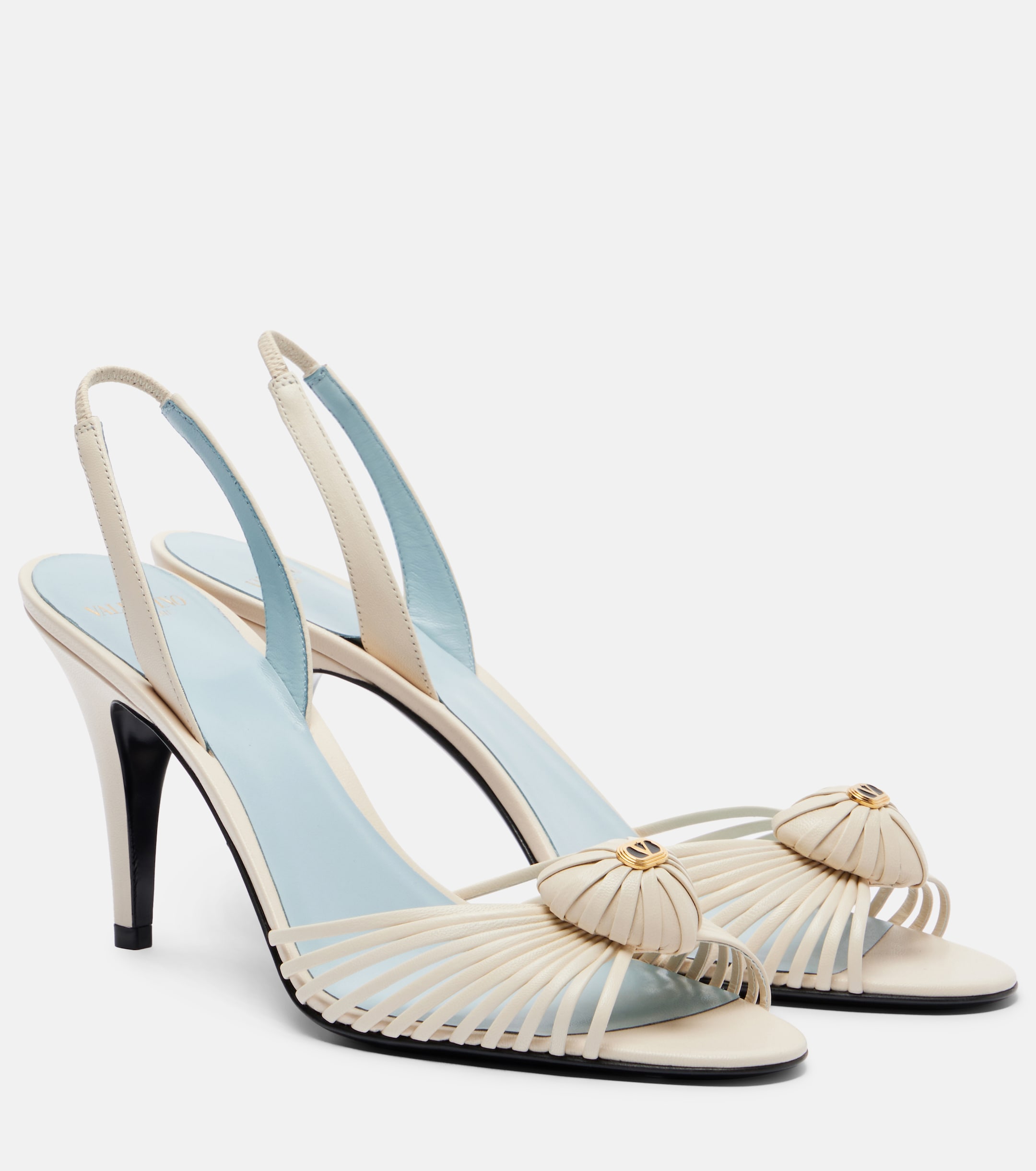 Valentino Garavani - Royal 85 leather slingback sandals | Plush