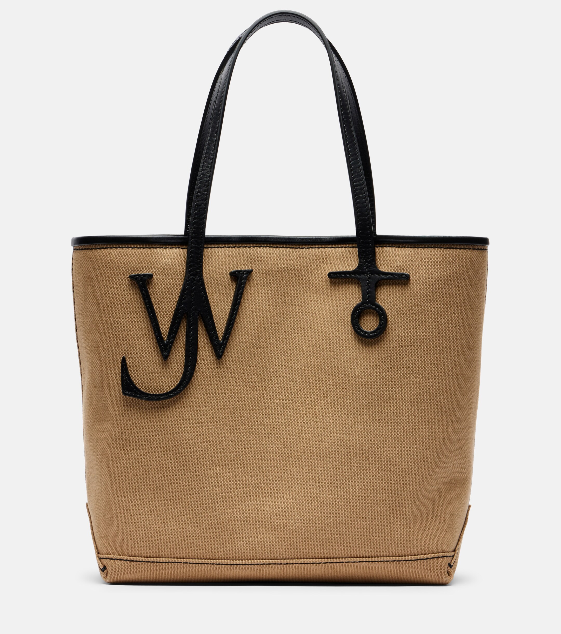 Jw Anderson Leather-trimmed canvas tote bag