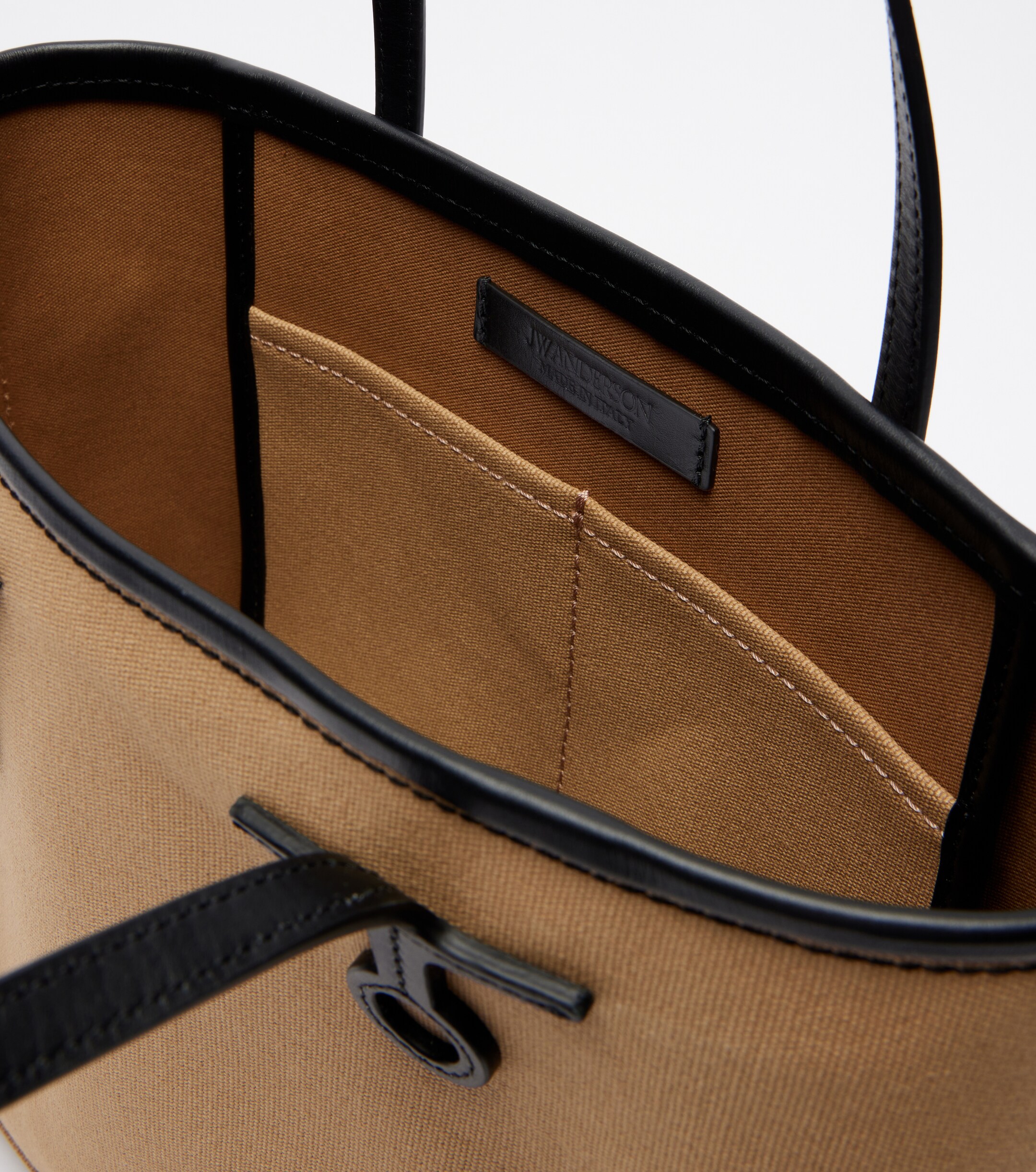 Jw Anderson Leather-trimmed canvas tote bag