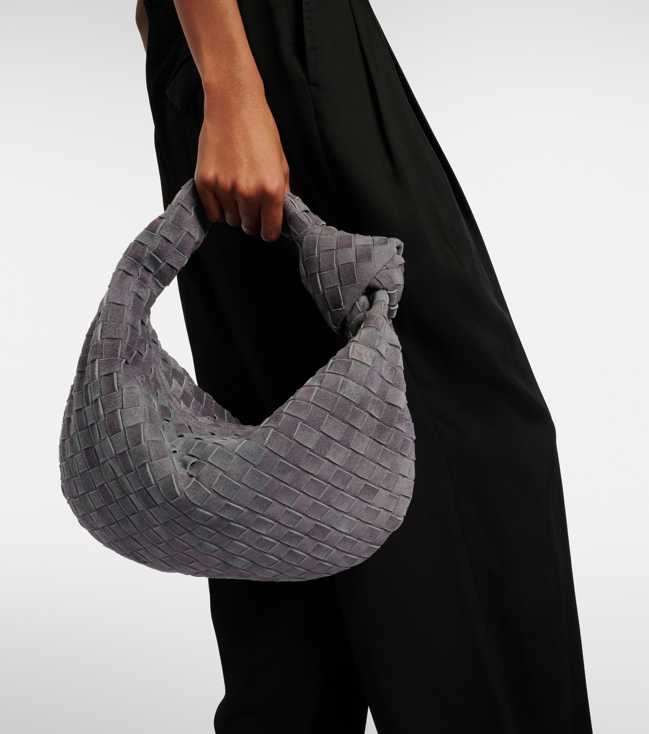 Bottega Veneta Jodie Intrecciato Medium suede tote bag