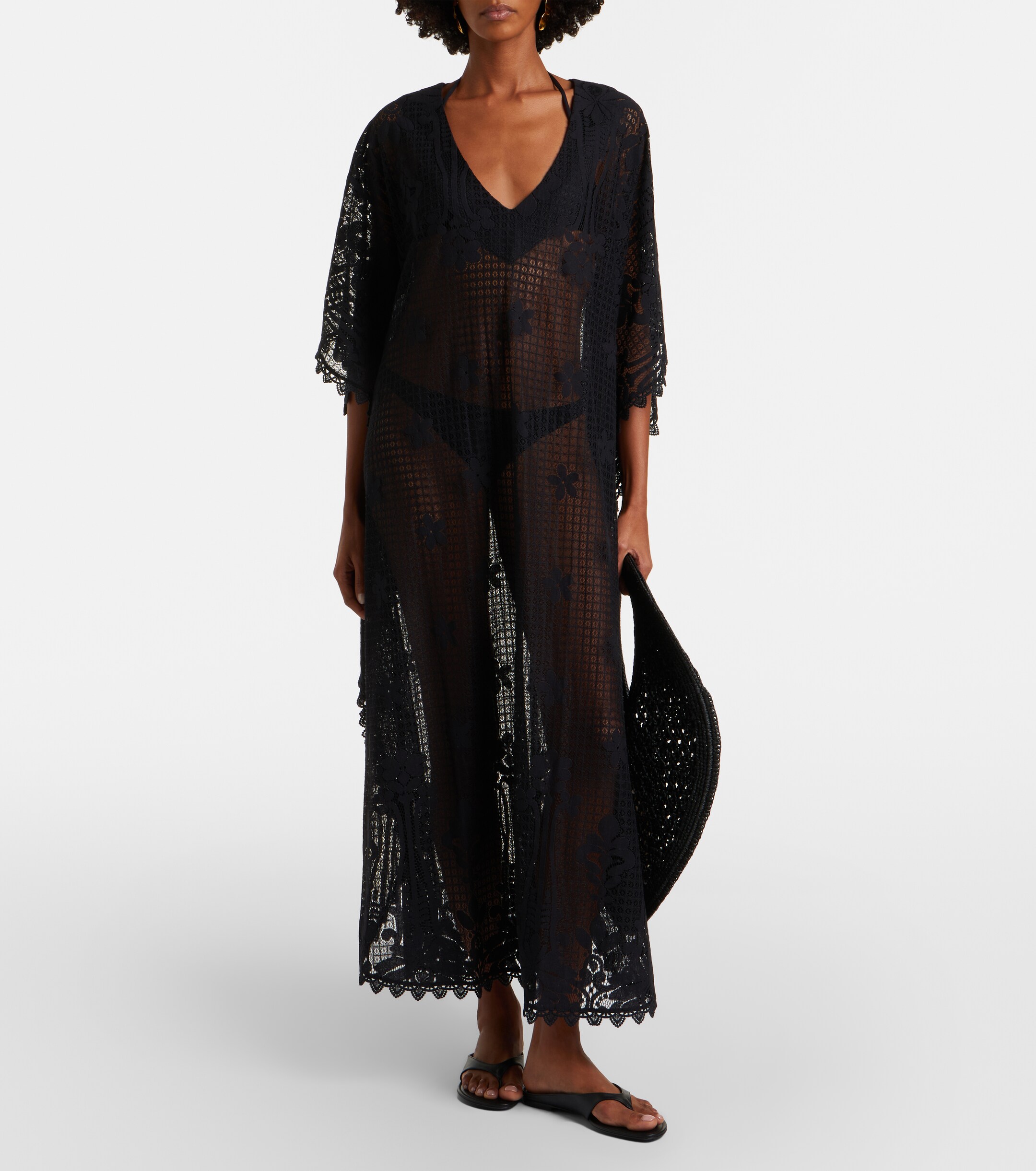 Melissa Odabash Melissa Odabash Yasin cotton-blend lace kaftan