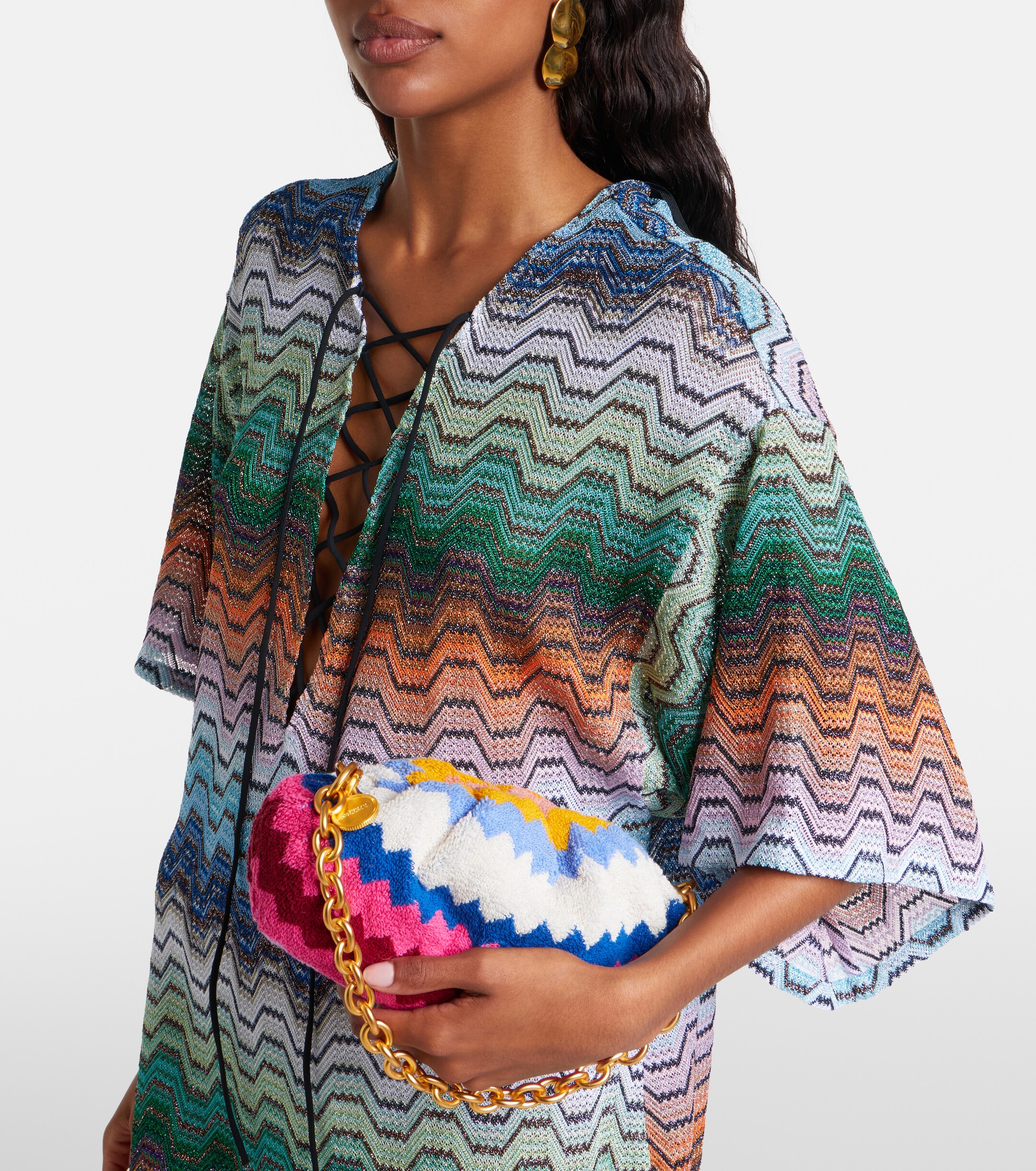 Missoni Zigzag Small terry clutch