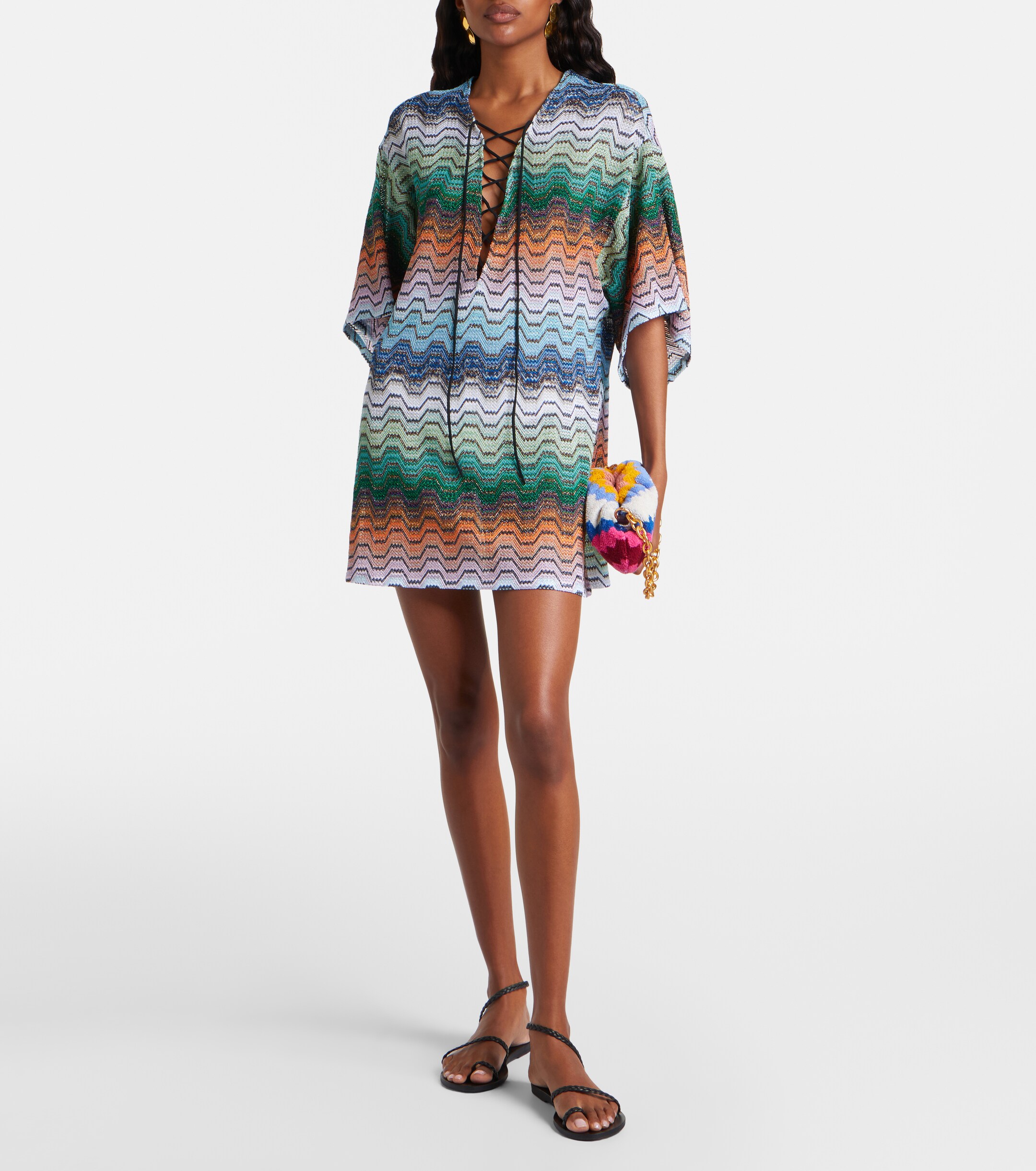 Missoni Zigzag Small terry clutch