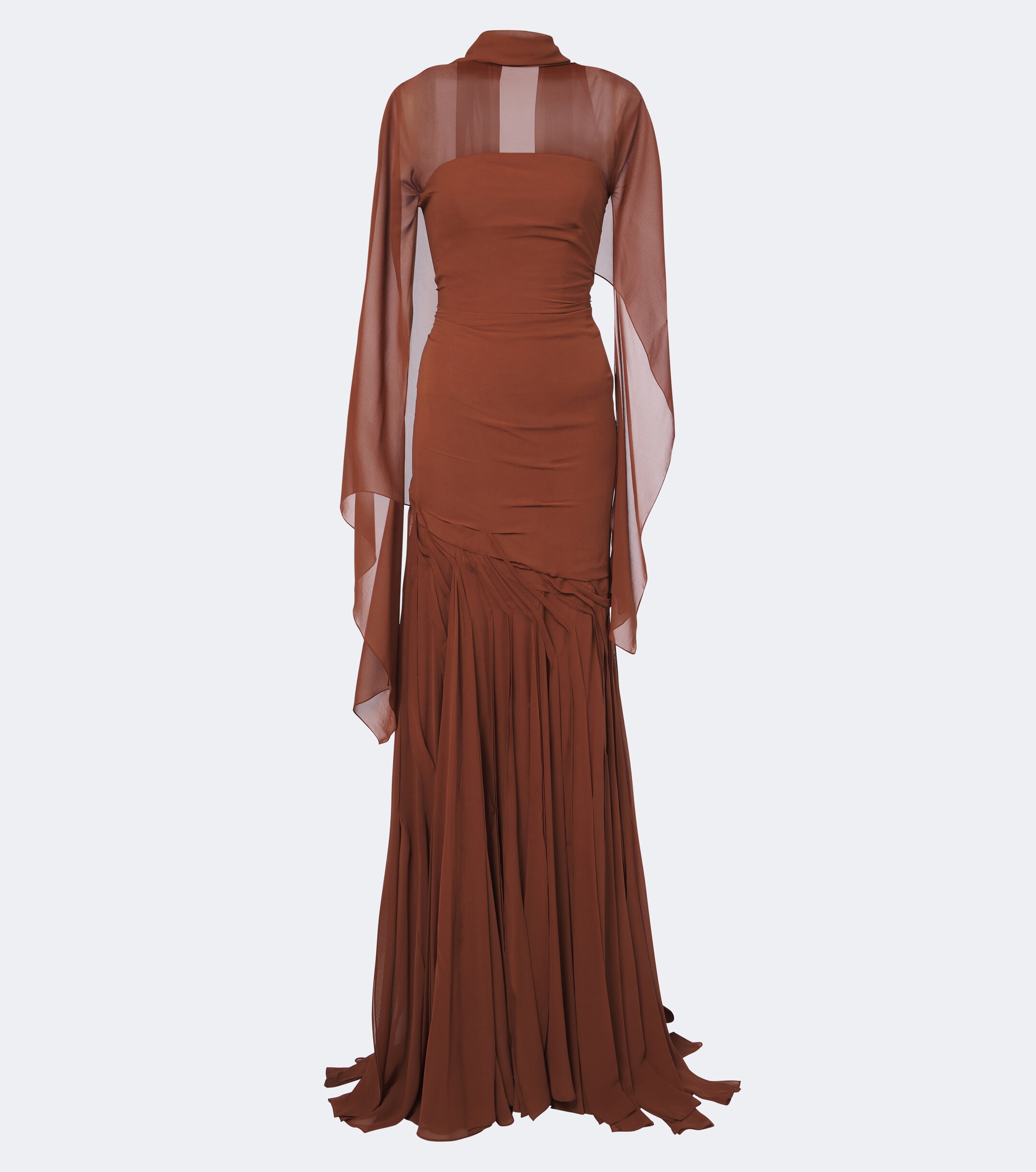 MARMAR HALIM Marmar Halim Draped georgette bustier gown