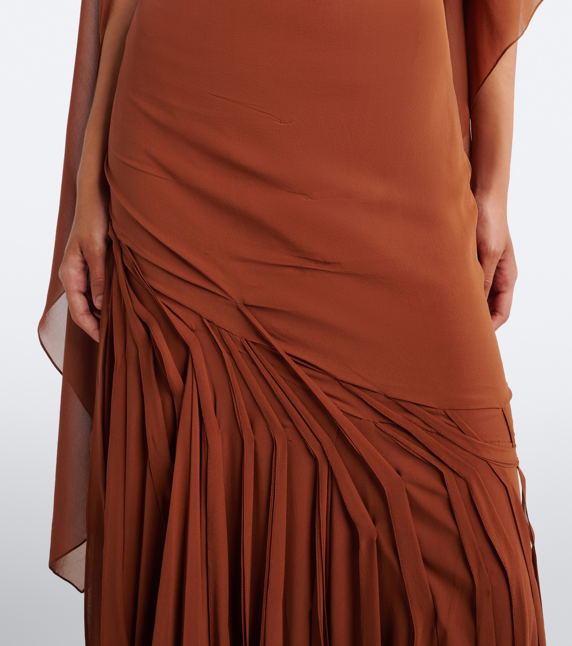 MARMAR HALIM Marmar Halim Draped georgette bustier gown