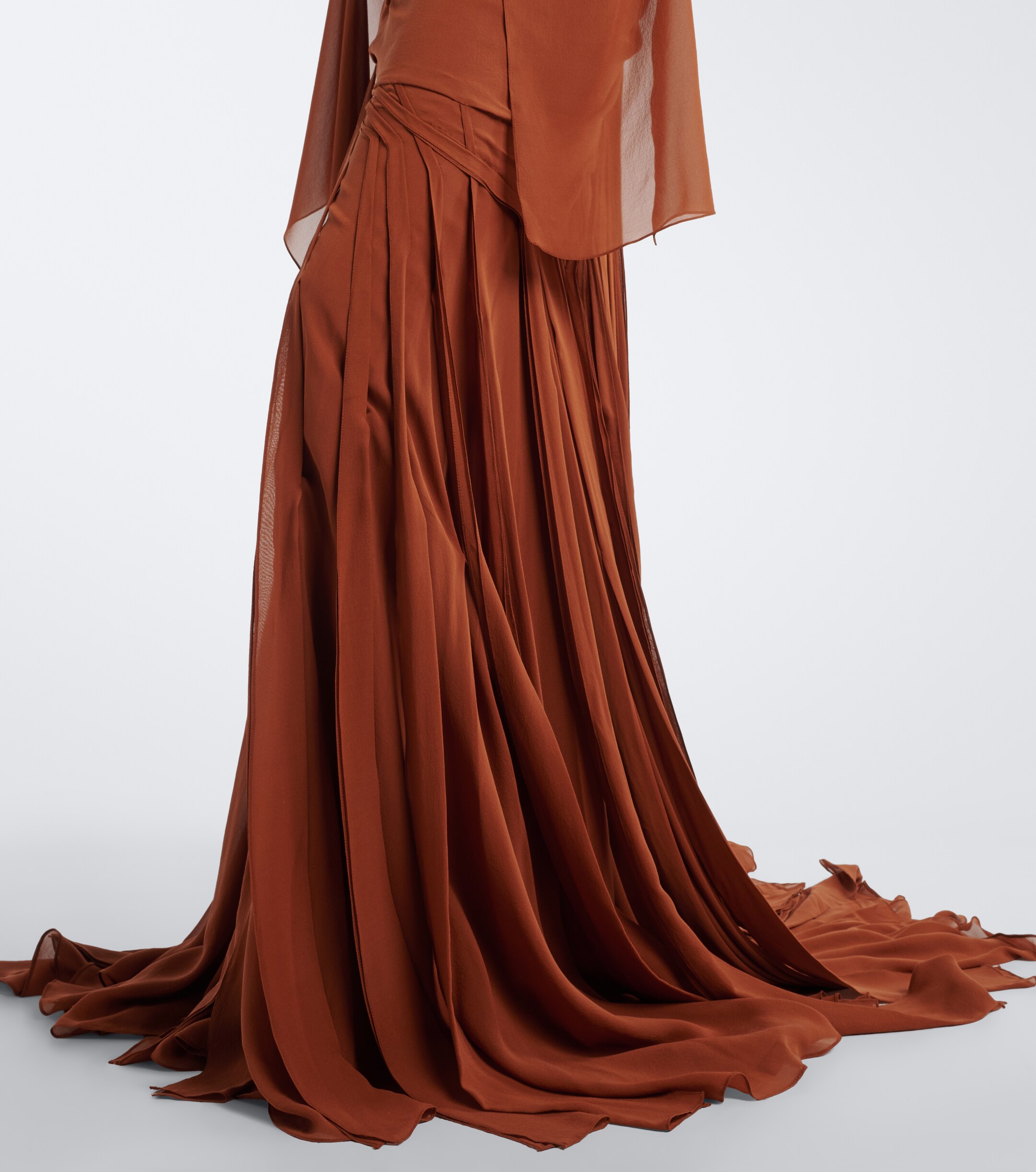 MARMAR HALIM Marmar Halim Draped georgette bustier gown