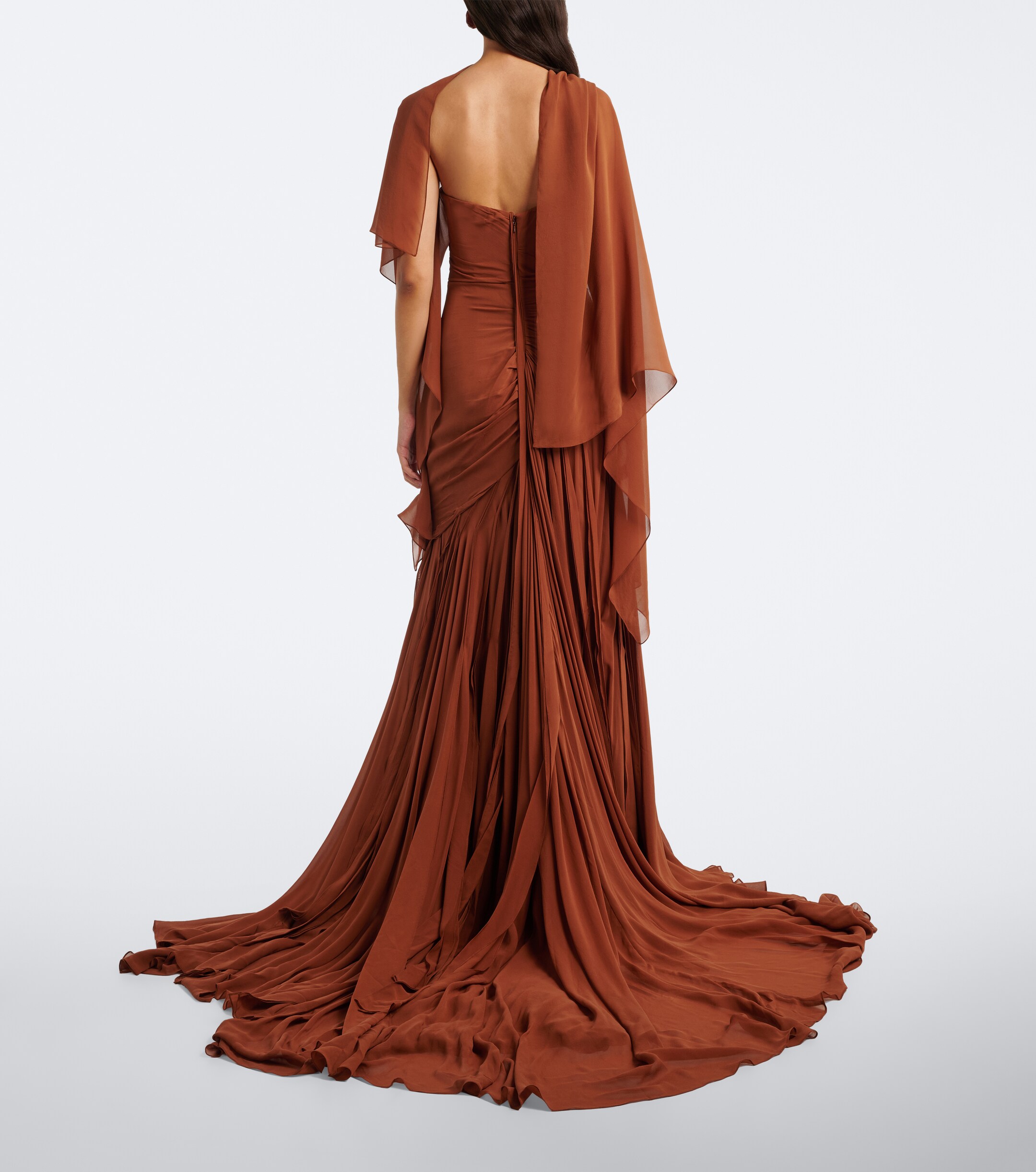 MARMAR HALIM Marmar Halim Draped georgette bustier gown