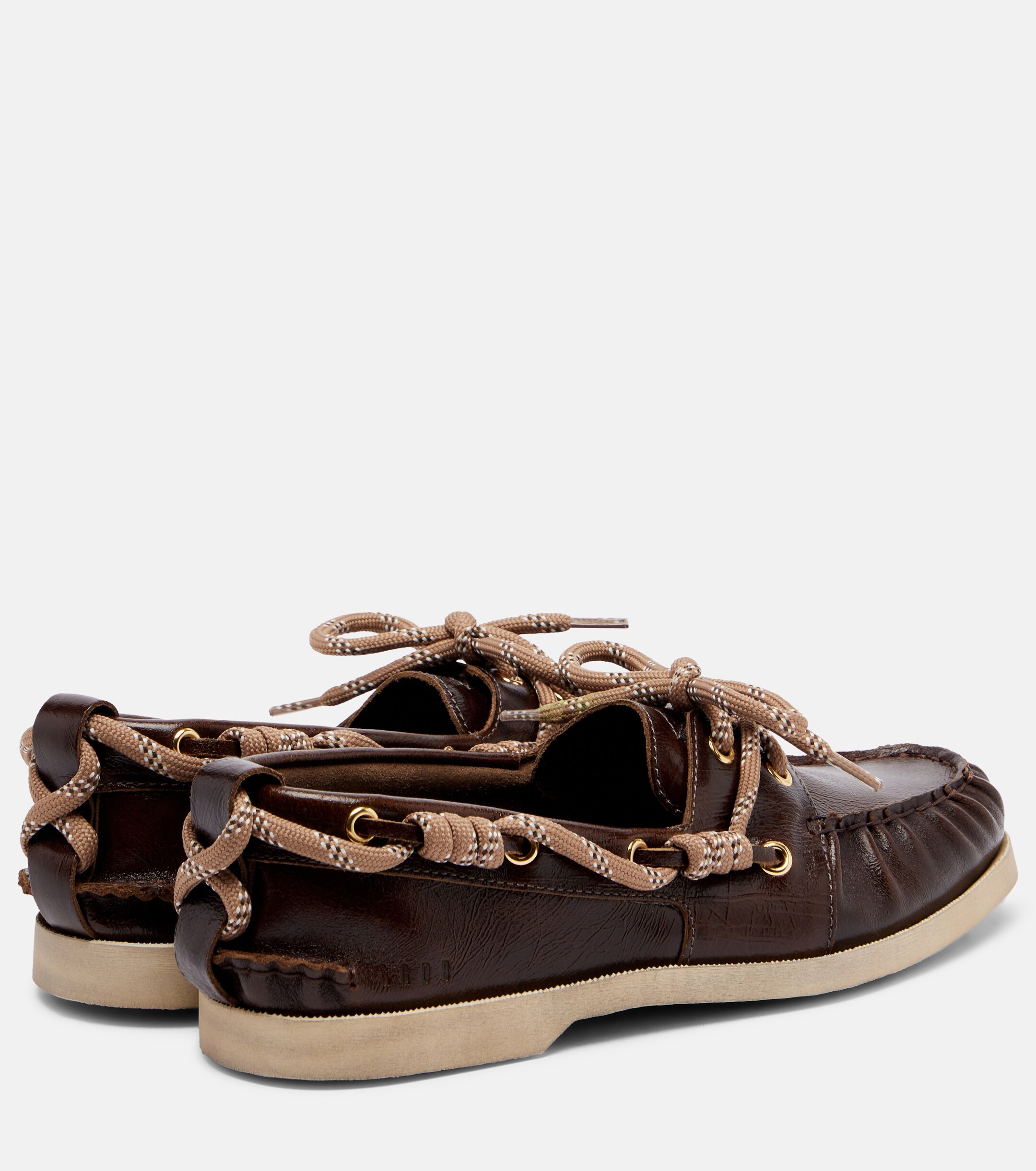 Golden Goose Golden Goose Cruise leather boat shoes