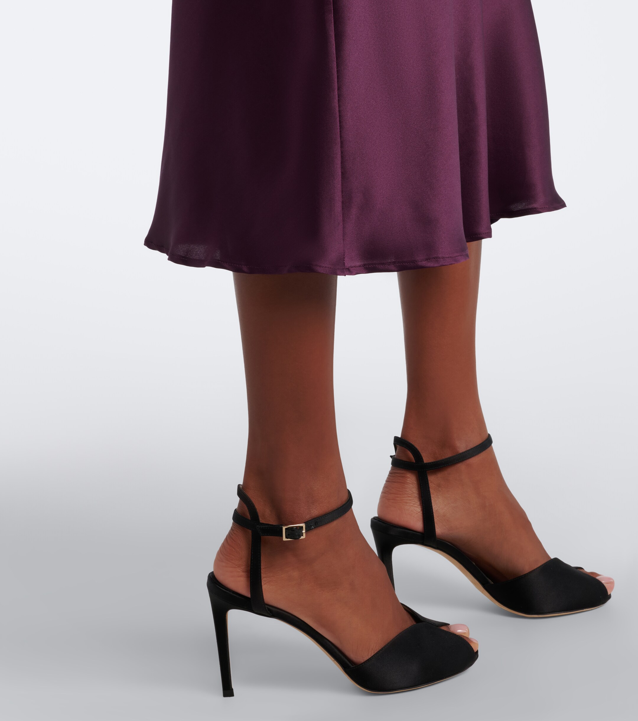 Nina Ricci Nina Ricci Silk-blend midi skirt