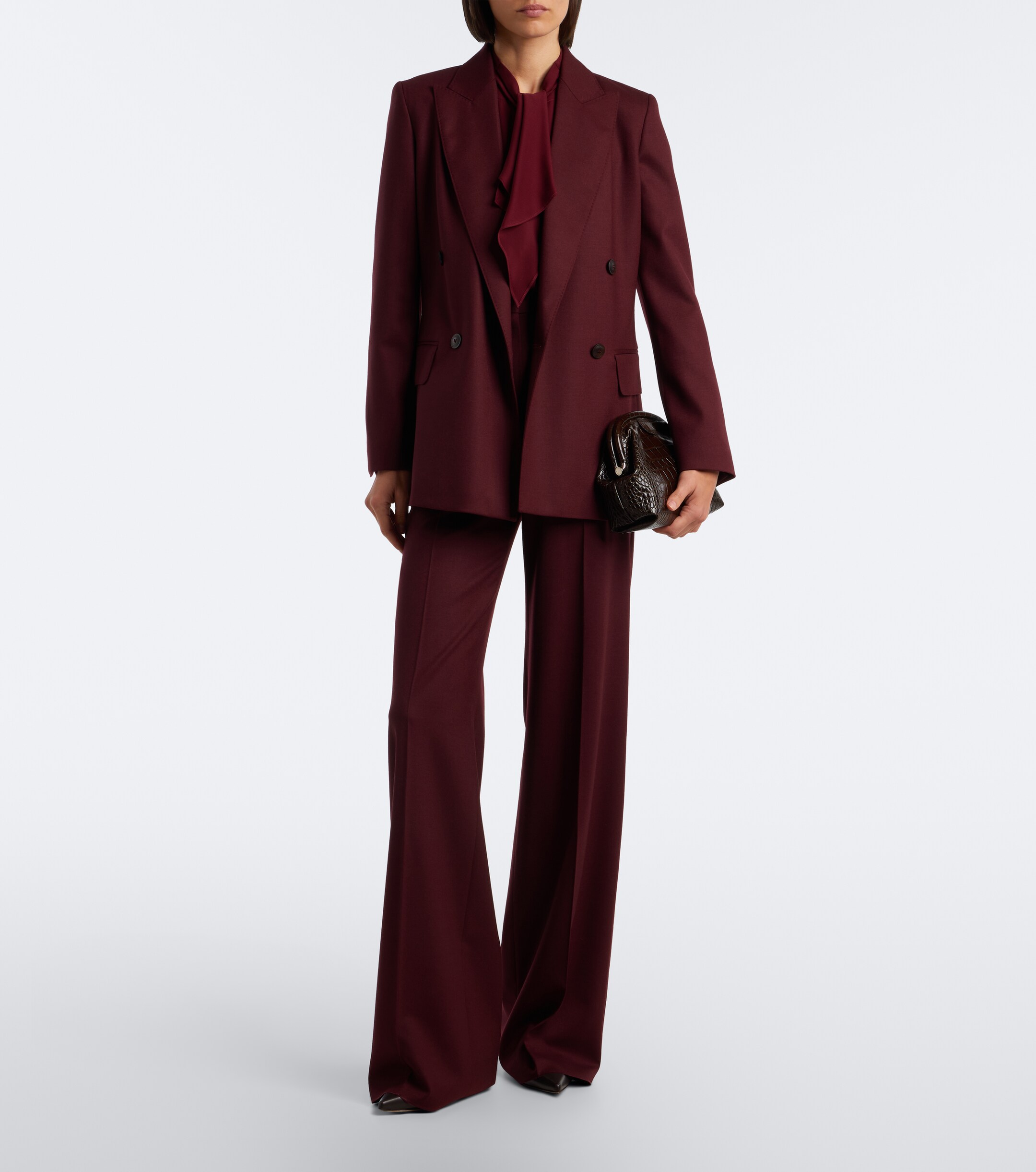 Max Mara Max Mara Double-breasted wool-blend blazer