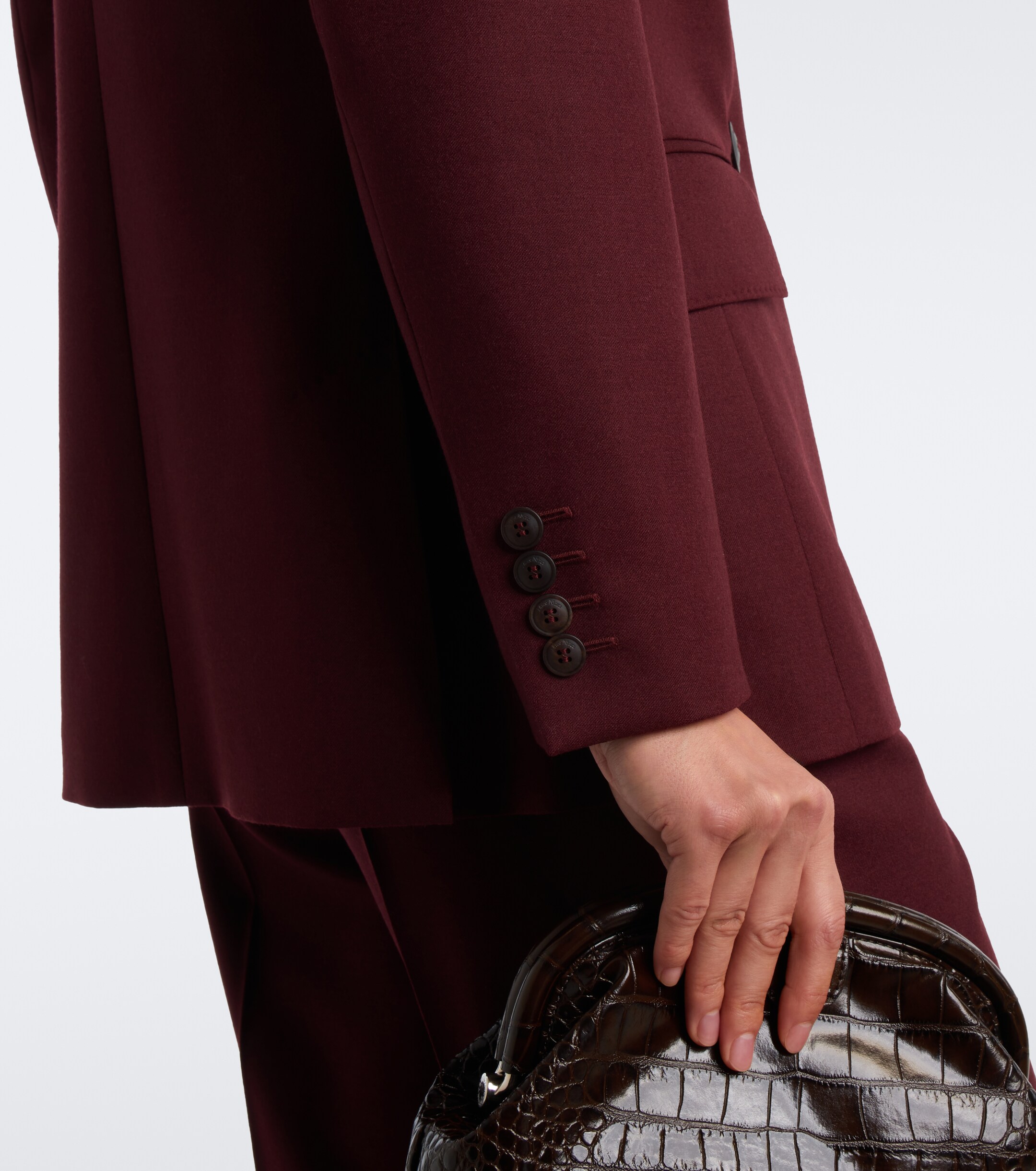 Max Mara Max Mara Double-breasted wool-blend blazer