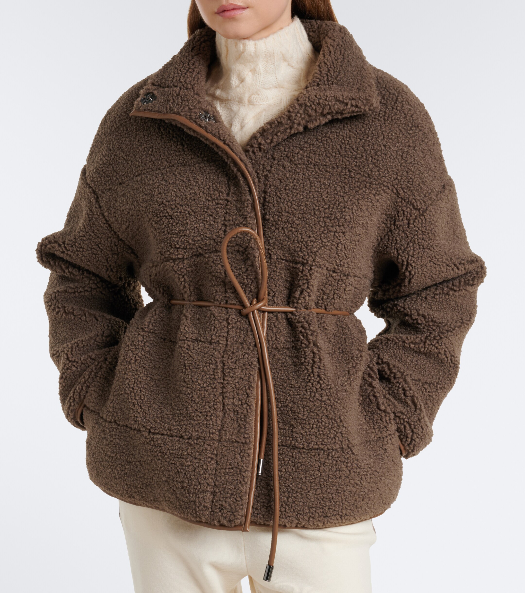 BOGNER Bogner Kimberly belted teddy jacket