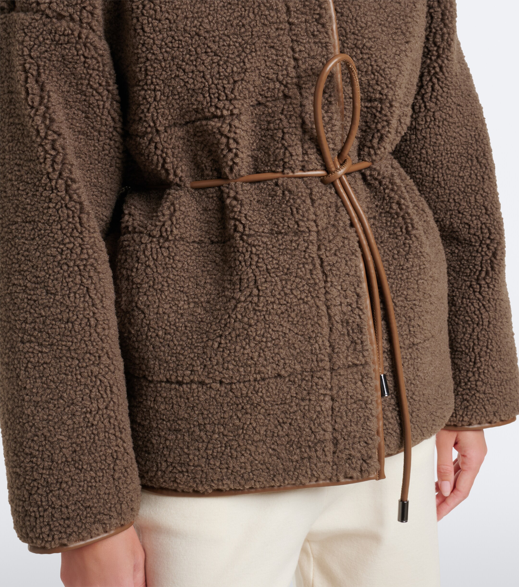 BOGNER Bogner Kimberly belted teddy jacket