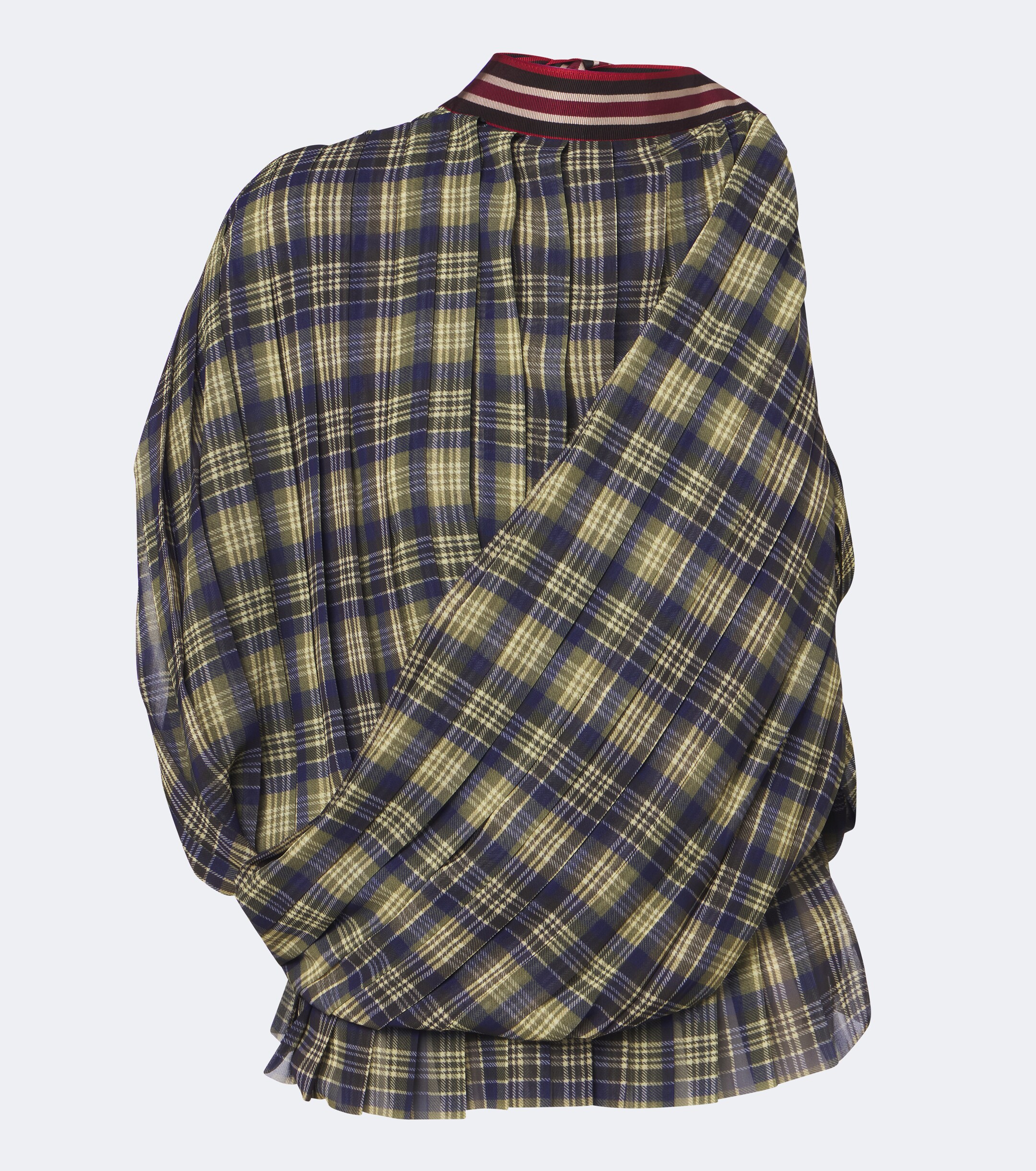 Dries Van Noten Dries Van Noten Checked draped one-shoulder top