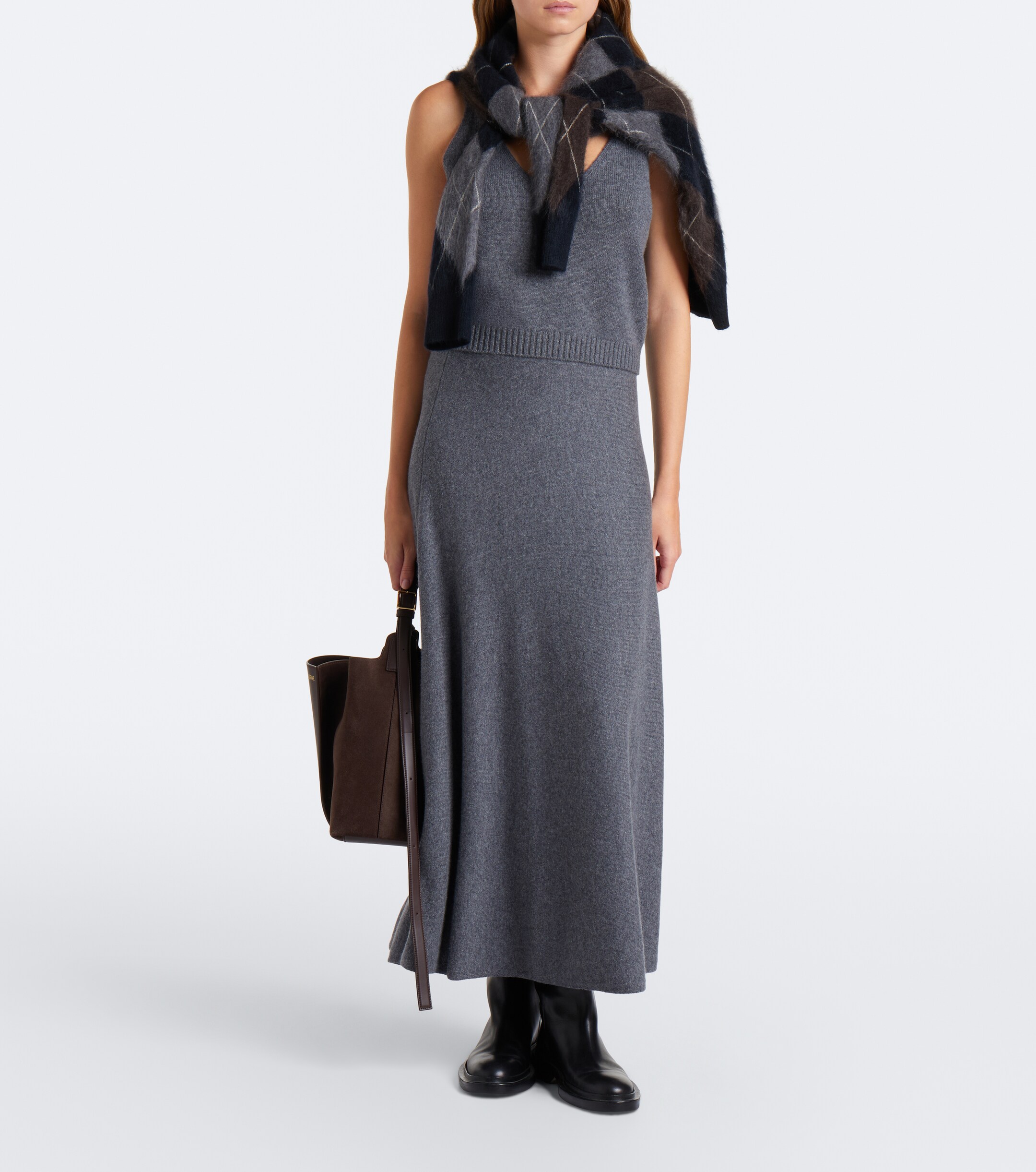 LISA YANG Lisa Yang Torie cashmere midi skirt