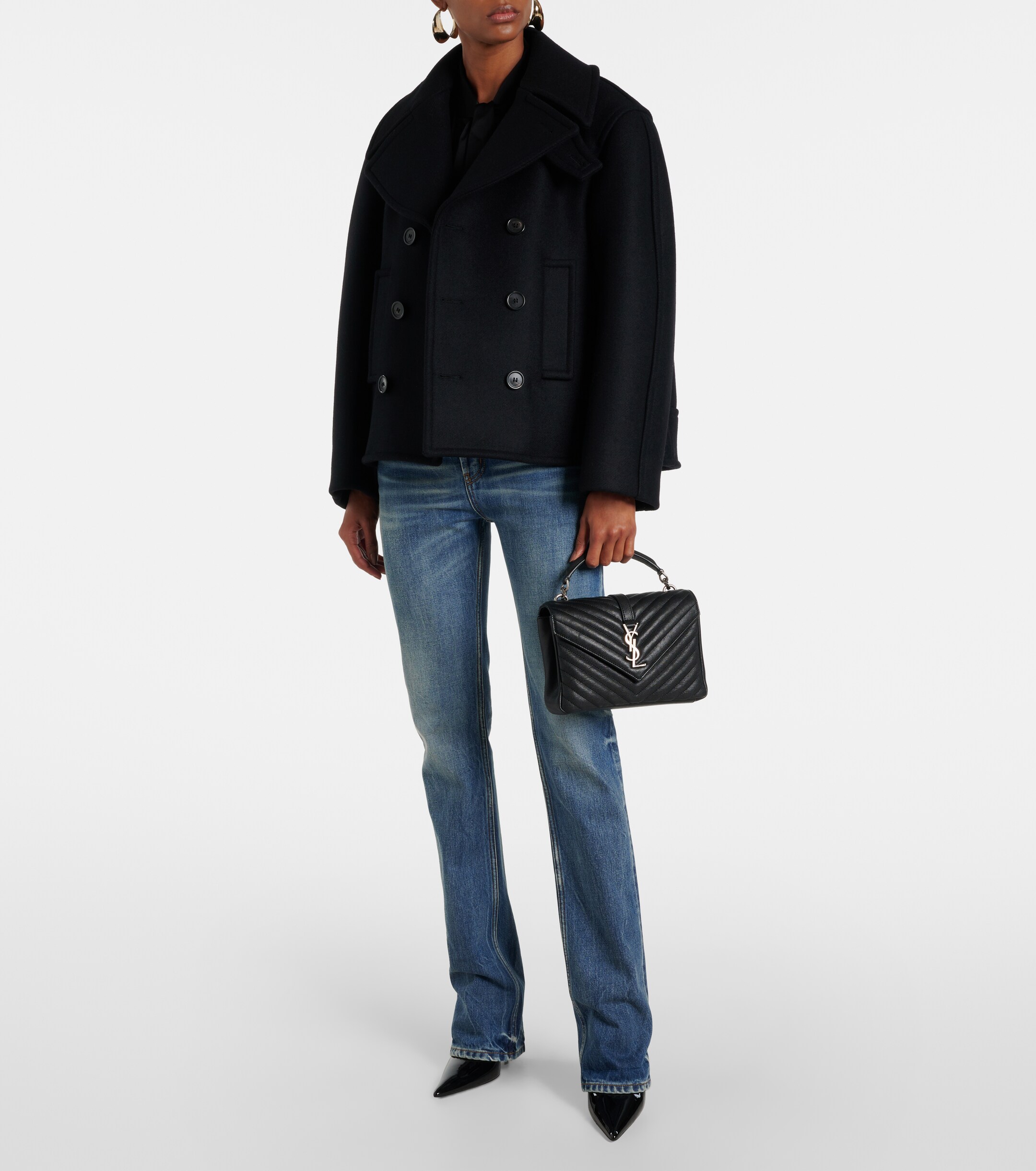 Saint Laurent Collège Medium leather shoulder bag