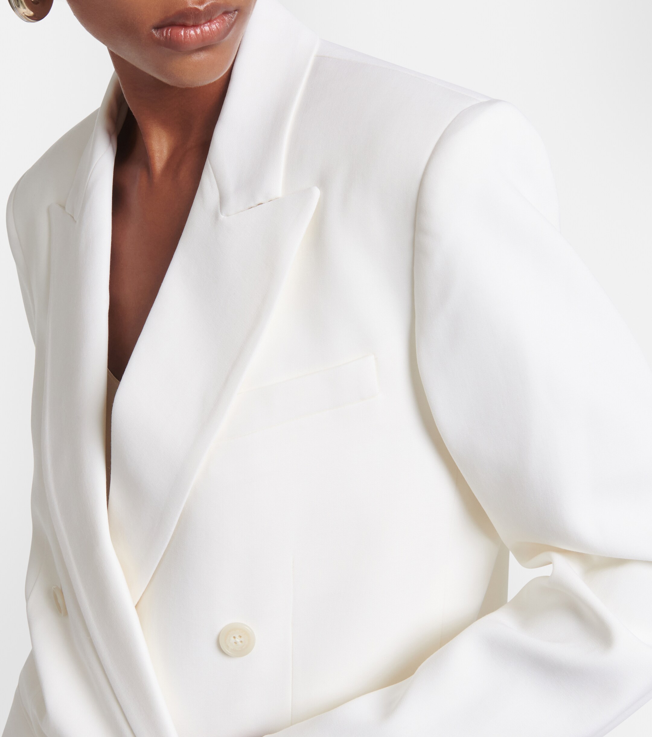 Nili Lotan Pimpton double-breasted wool blazer thumbnail