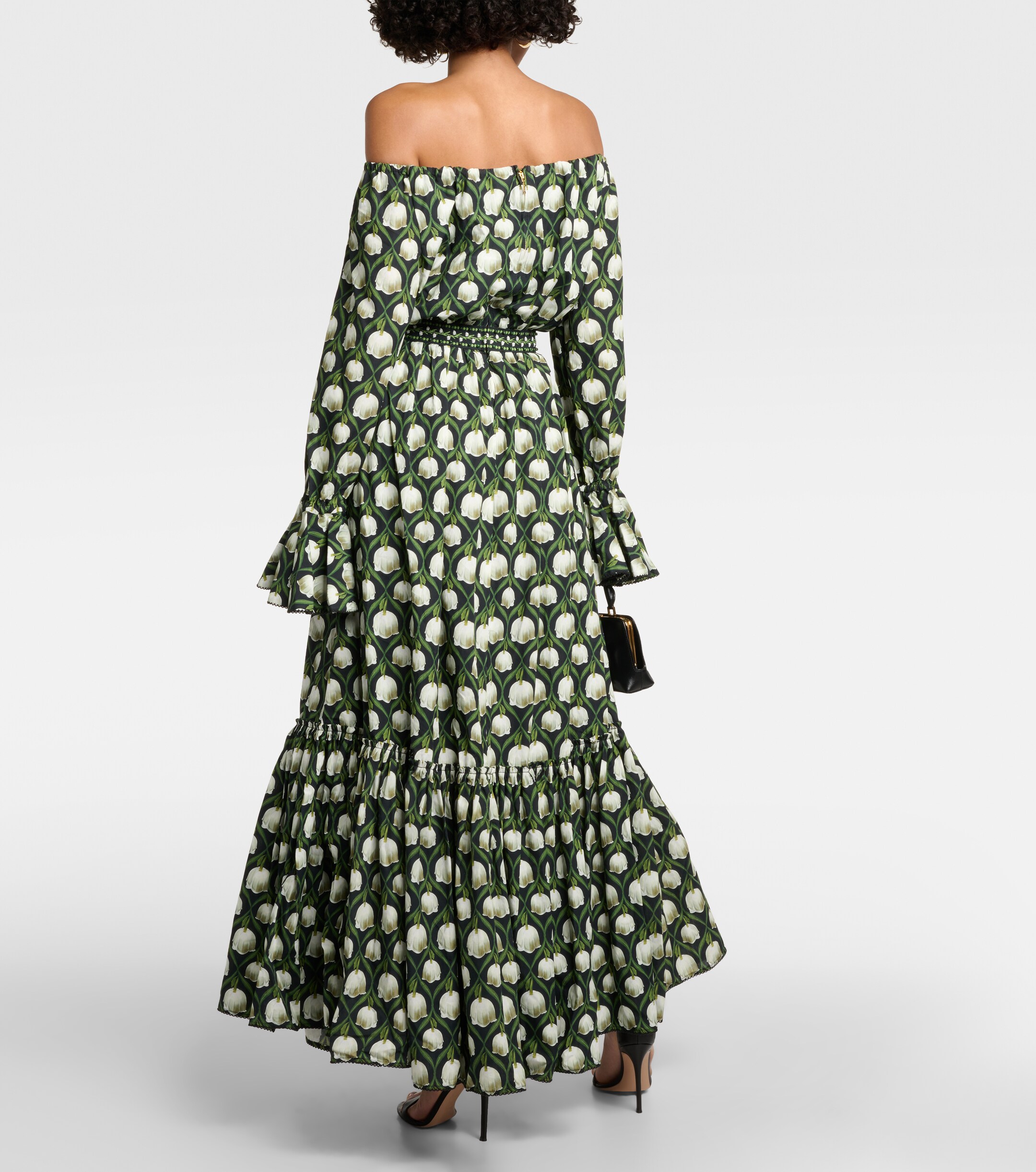 Agua by Agua Bendita Almendra Perla cotton poplin maxi dress