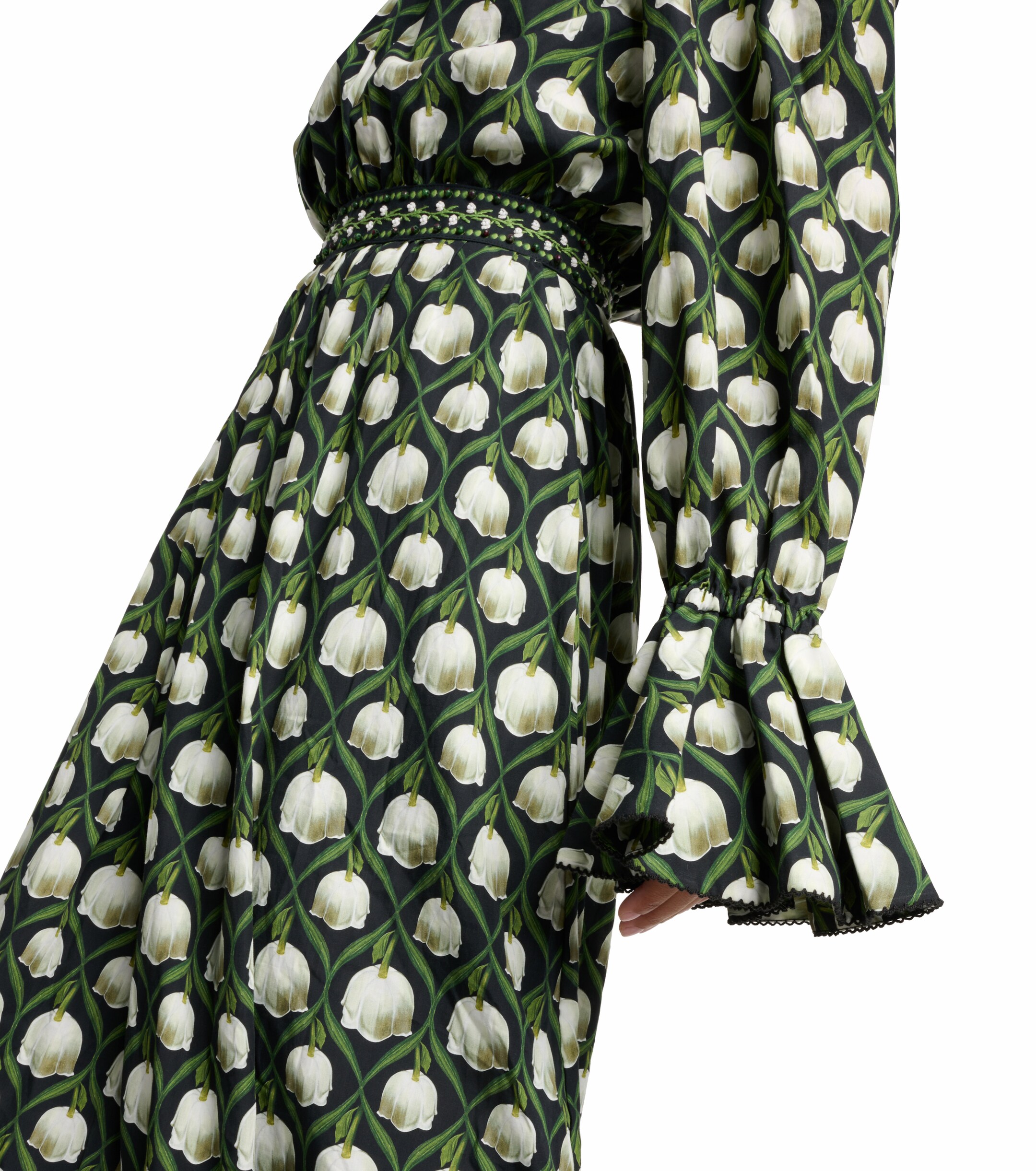Agua by Agua Bendita Almendra Perla cotton poplin maxi dress