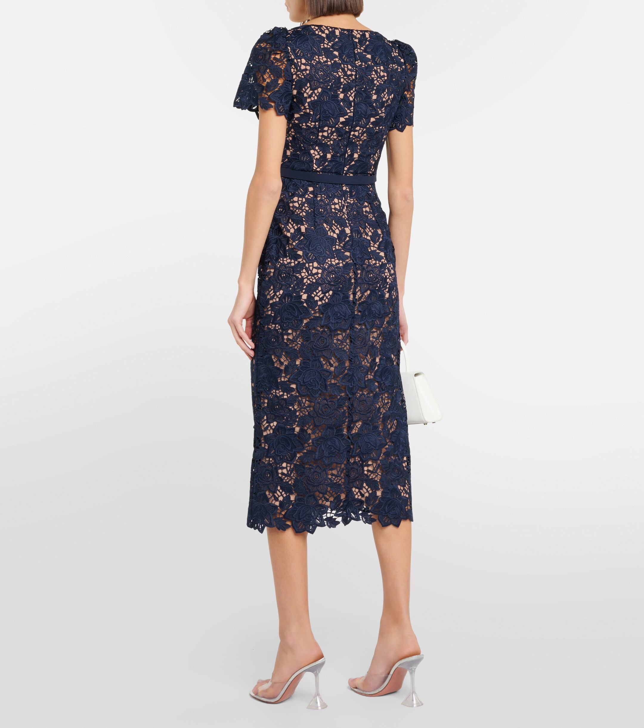 self-portrait Lace midi dress