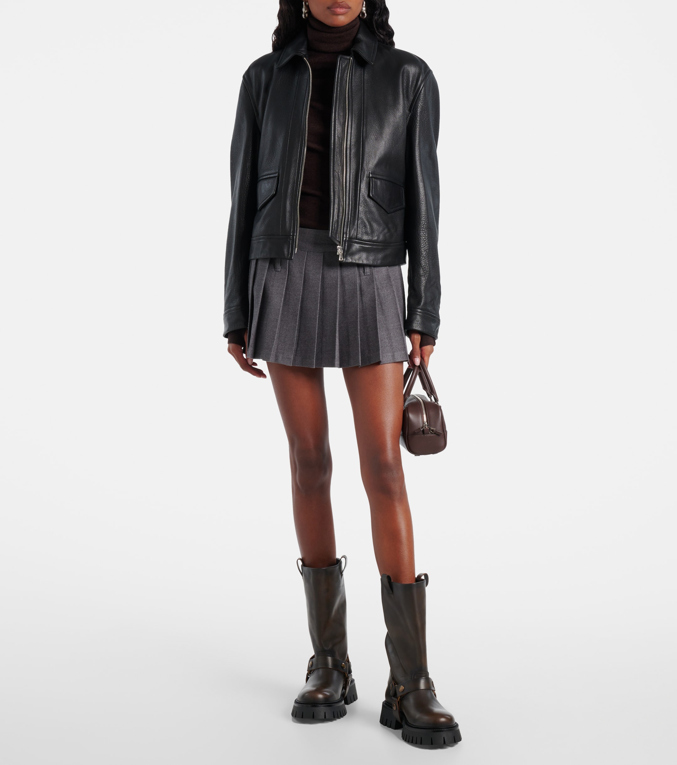 Golden Goose Kurt leather biker boots