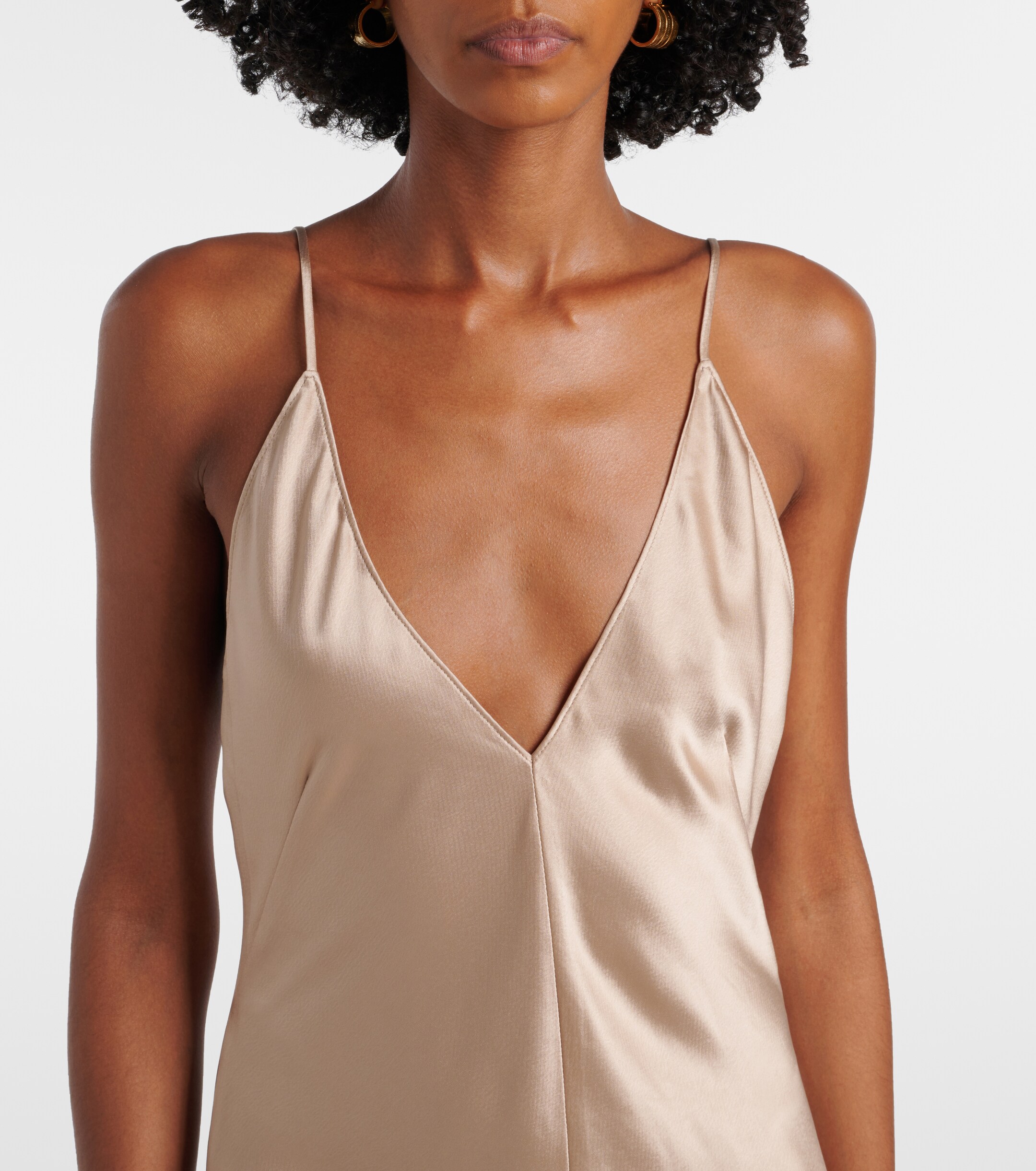 LESET - Barb satin slip dress | Plush