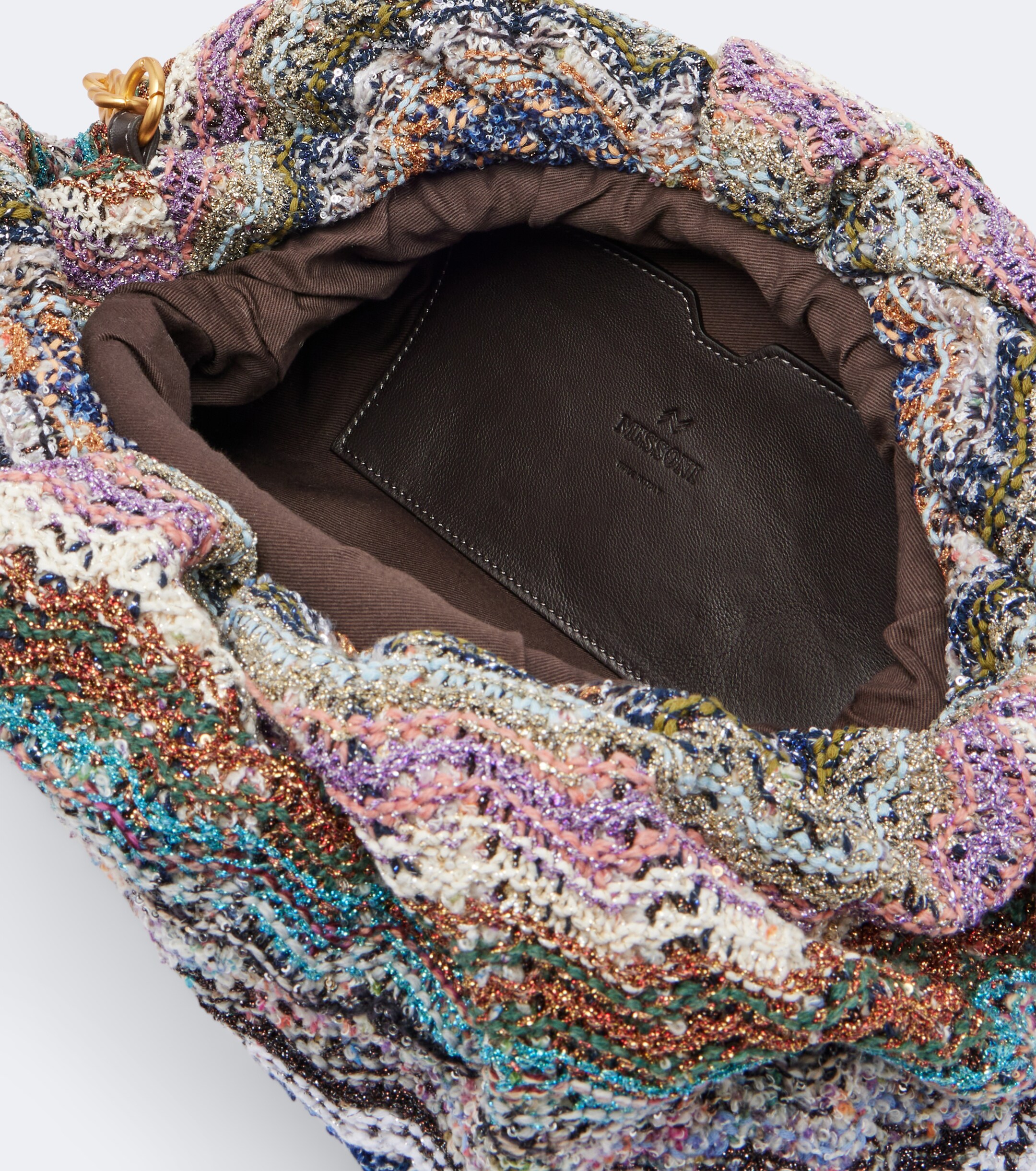Missoni Wave Large knitted clutch