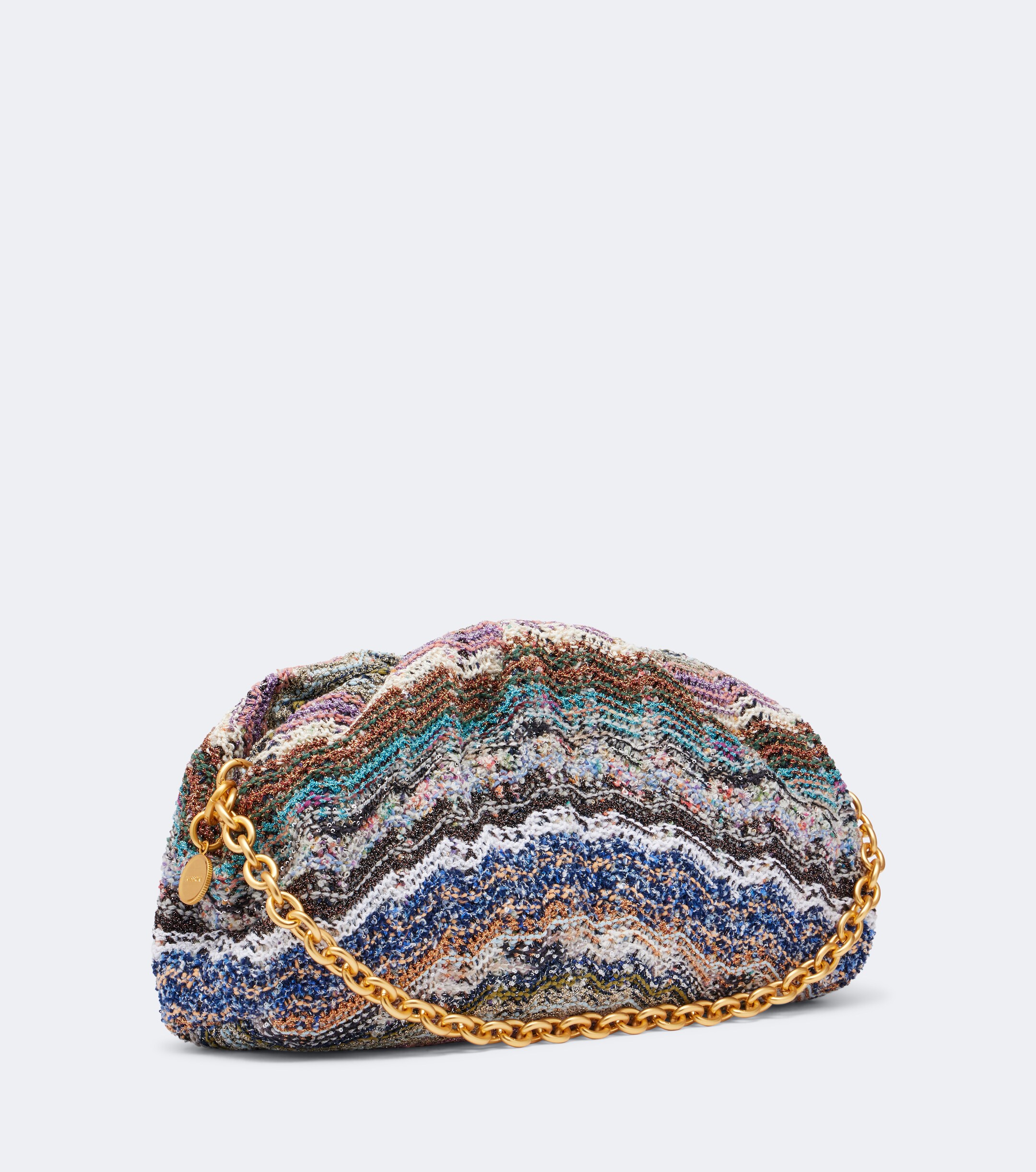 Missoni Wave Large knitted clutch