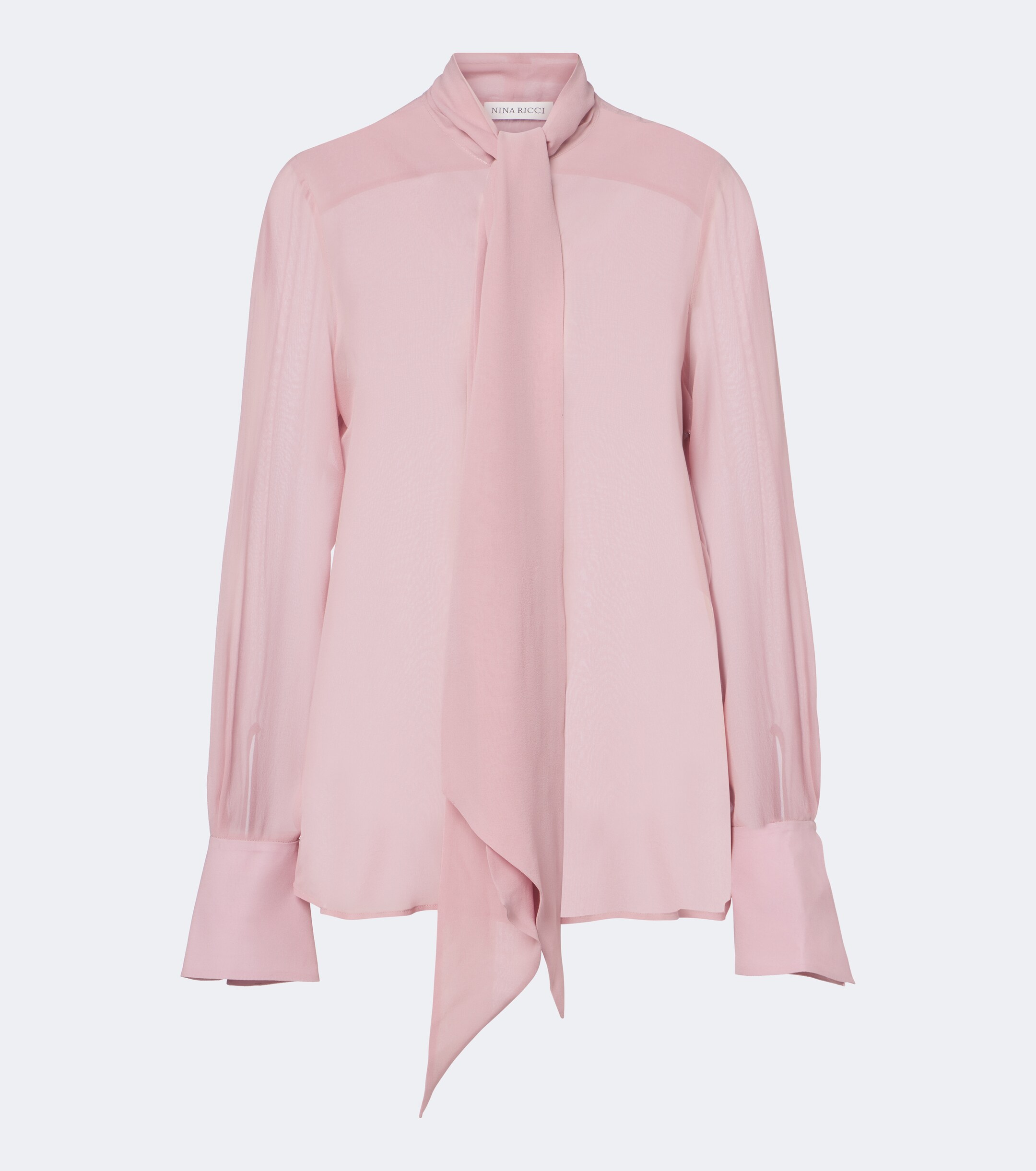 Nina Ricci Nina Ricci Tie-neck silk blouse