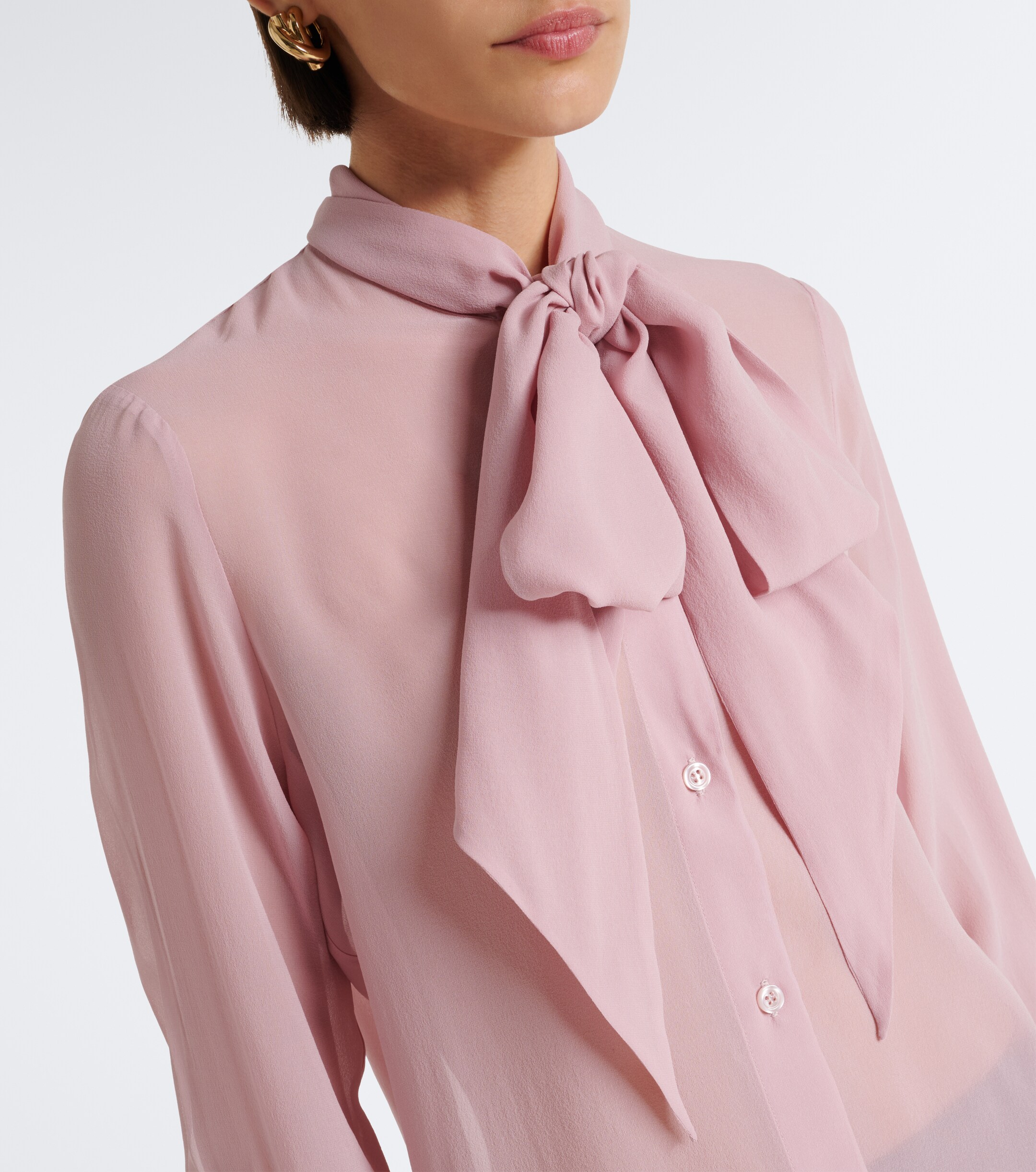 Nina Ricci Nina Ricci Tie-neck silk blouse