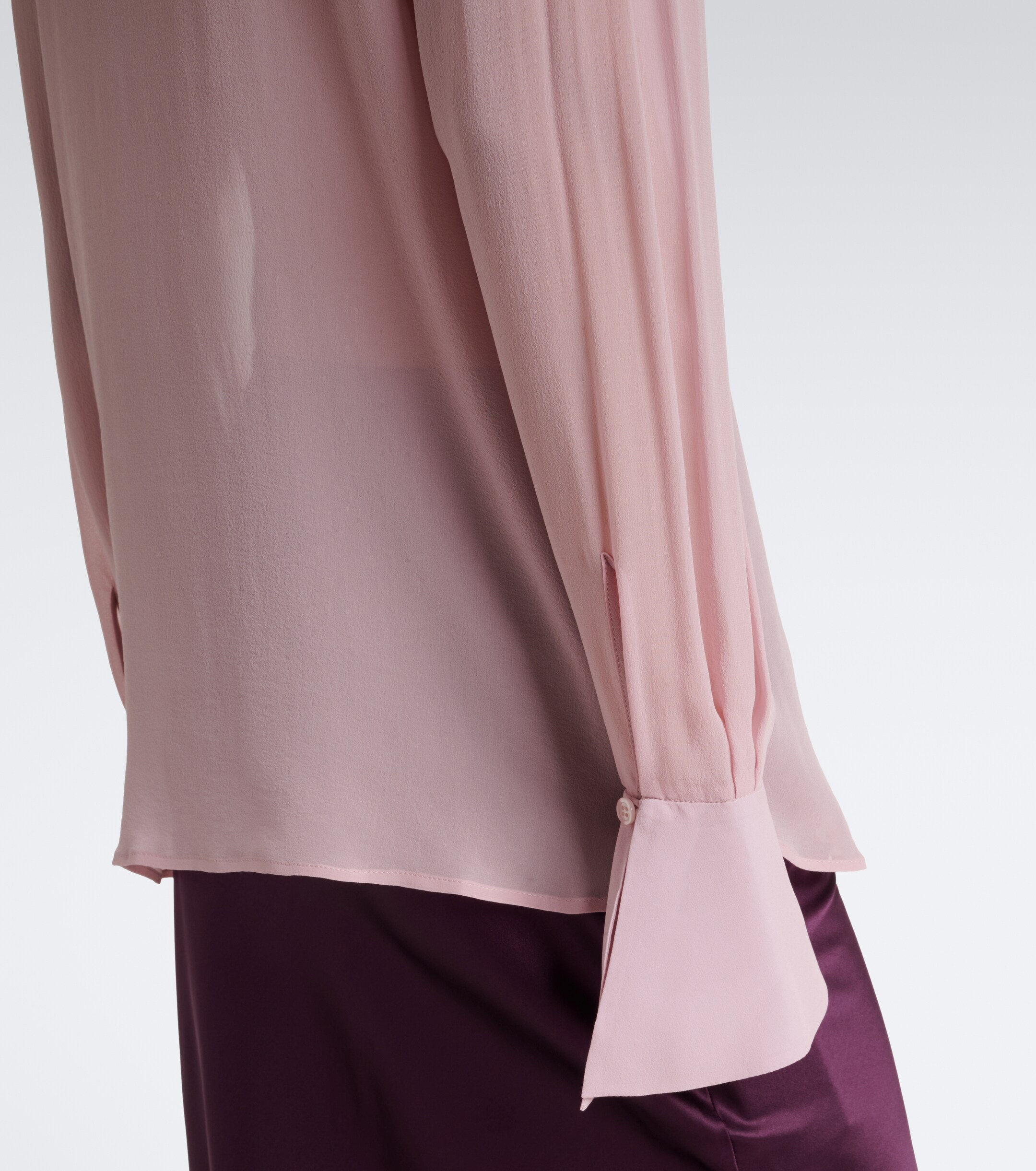 Nina Ricci Nina Ricci Tie-neck silk blouse