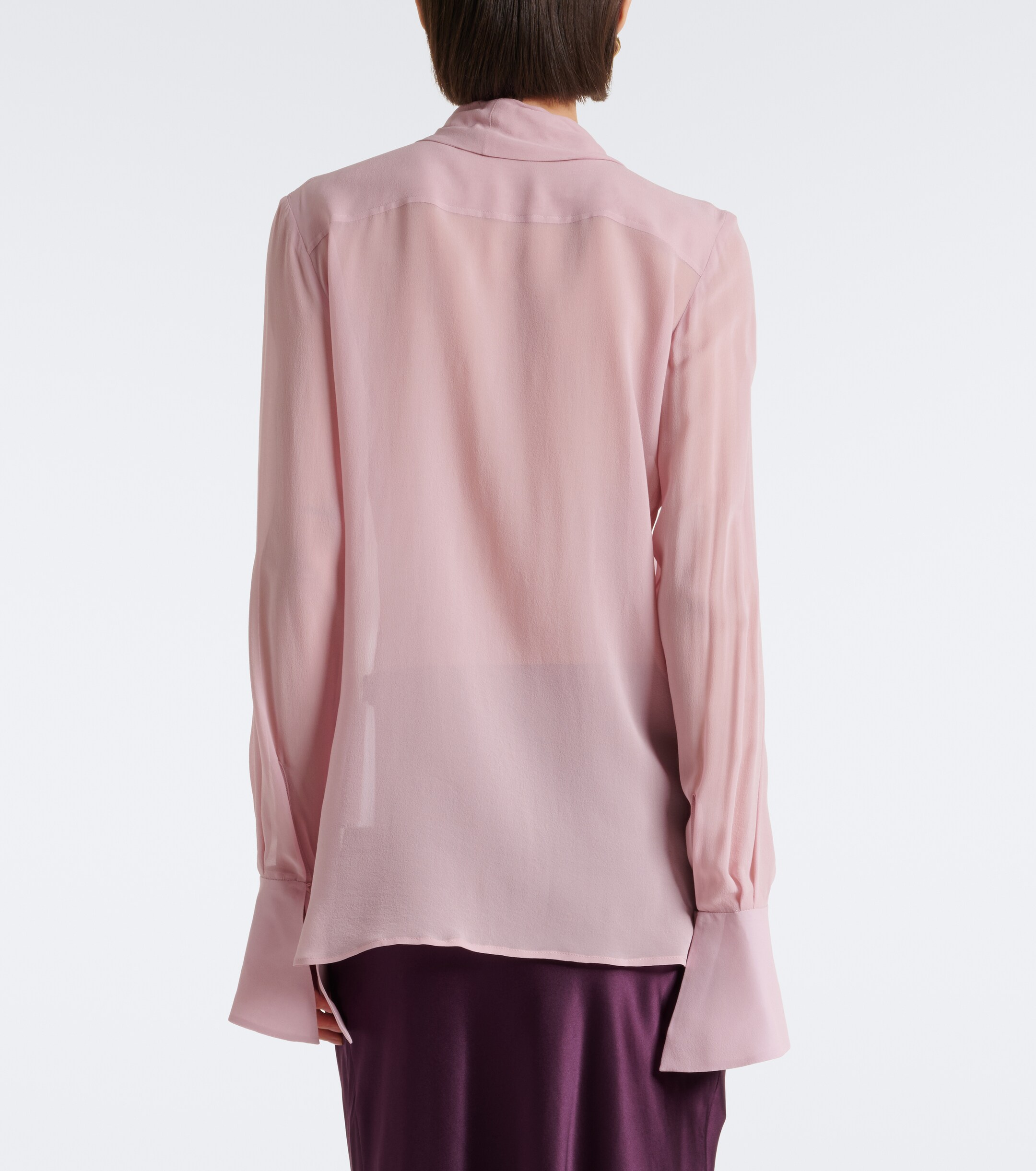 Nina Ricci Nina Ricci Tie-neck silk blouse