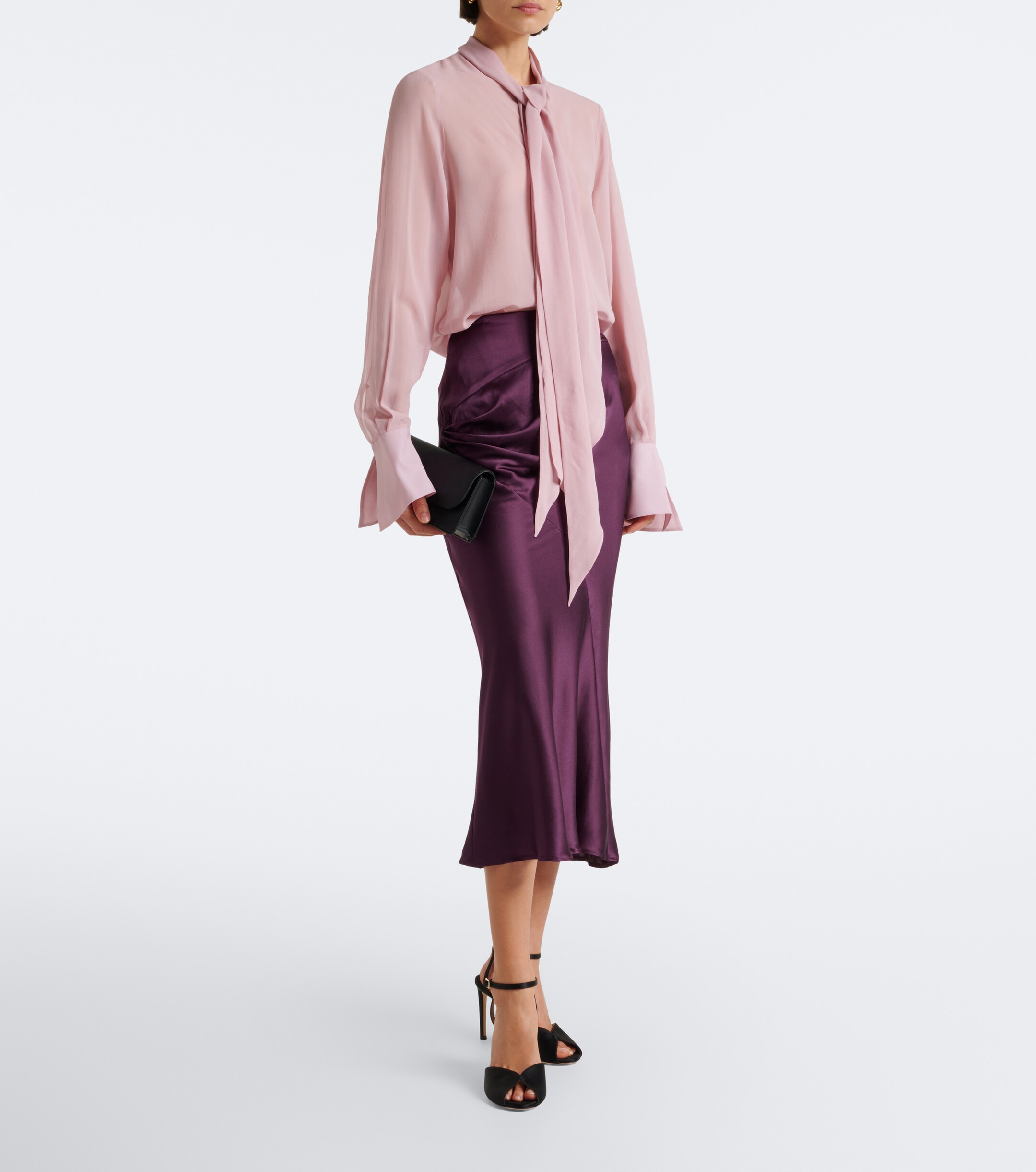 Nina Ricci Nina Ricci Tie-neck silk blouse
