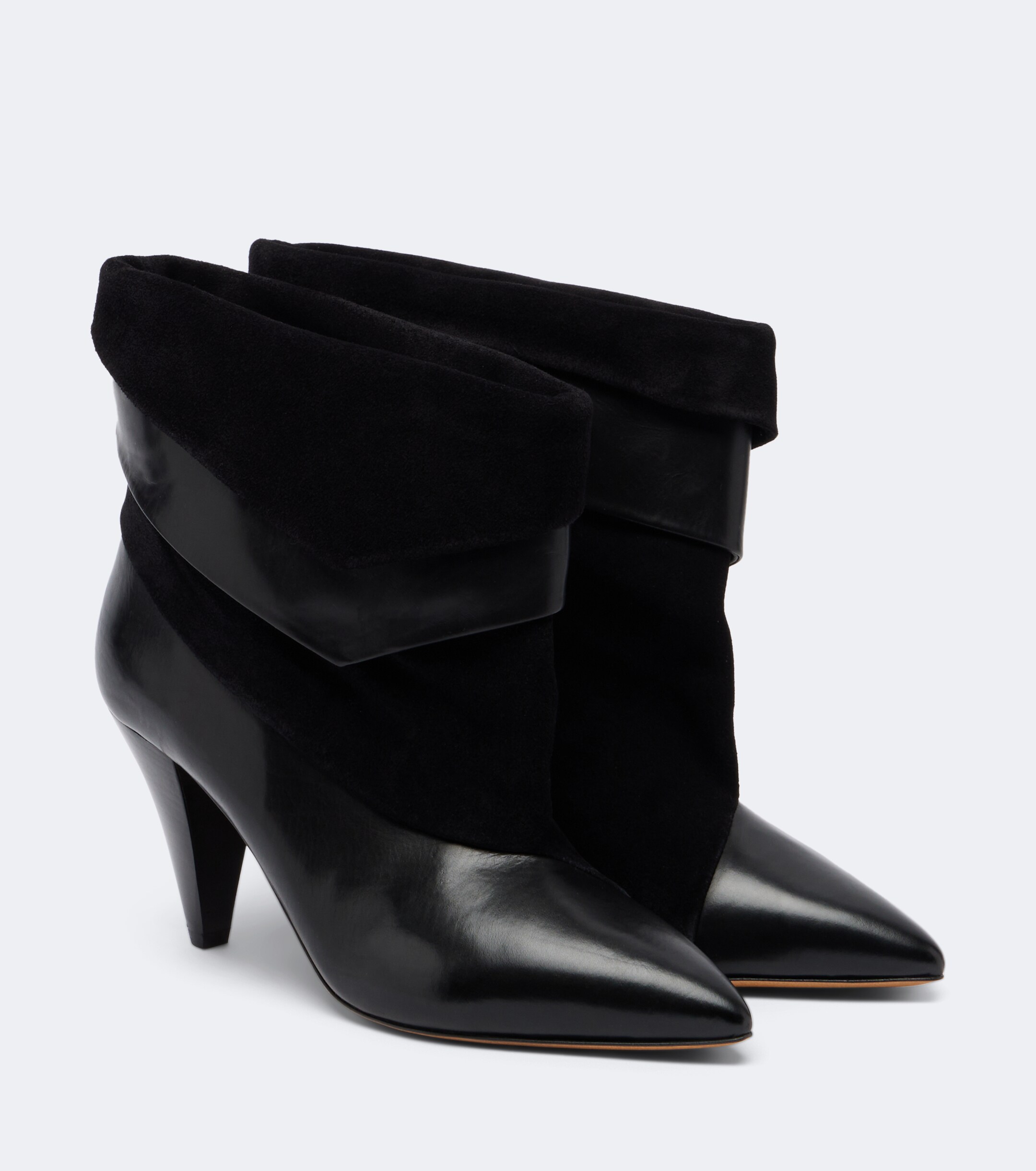 Isabel Marant Isabel Marant Lyone leather and suede ankle boots