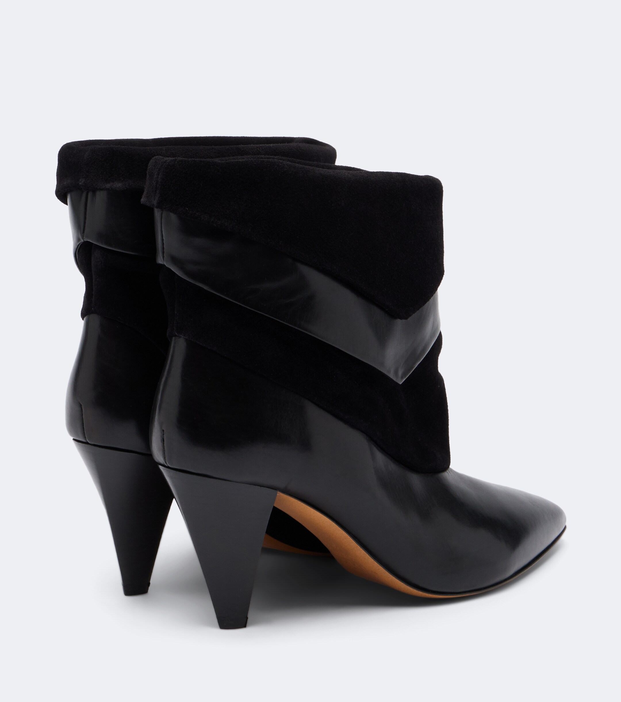 Isabel Marant Isabel Marant Lyone leather and suede ankle boots