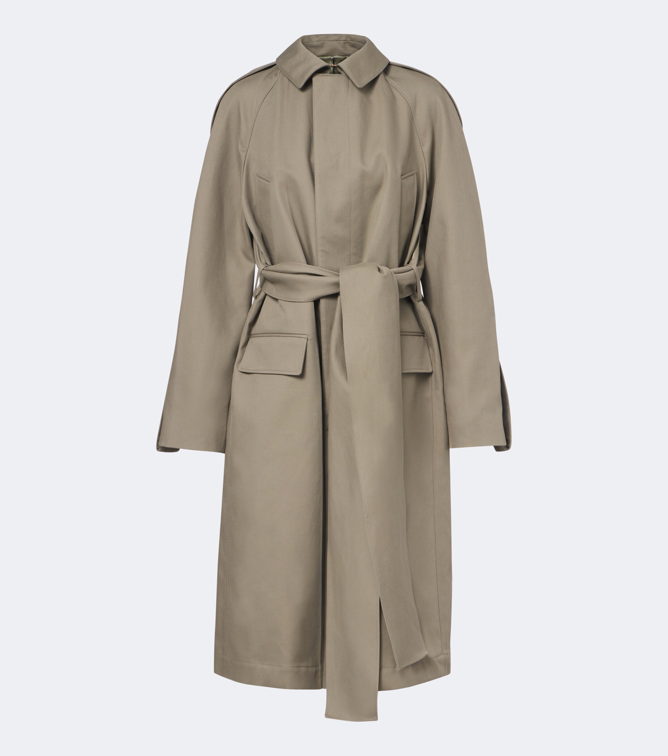 Victoria Beckham Victoria Beckham Belted cotton gabardine coat