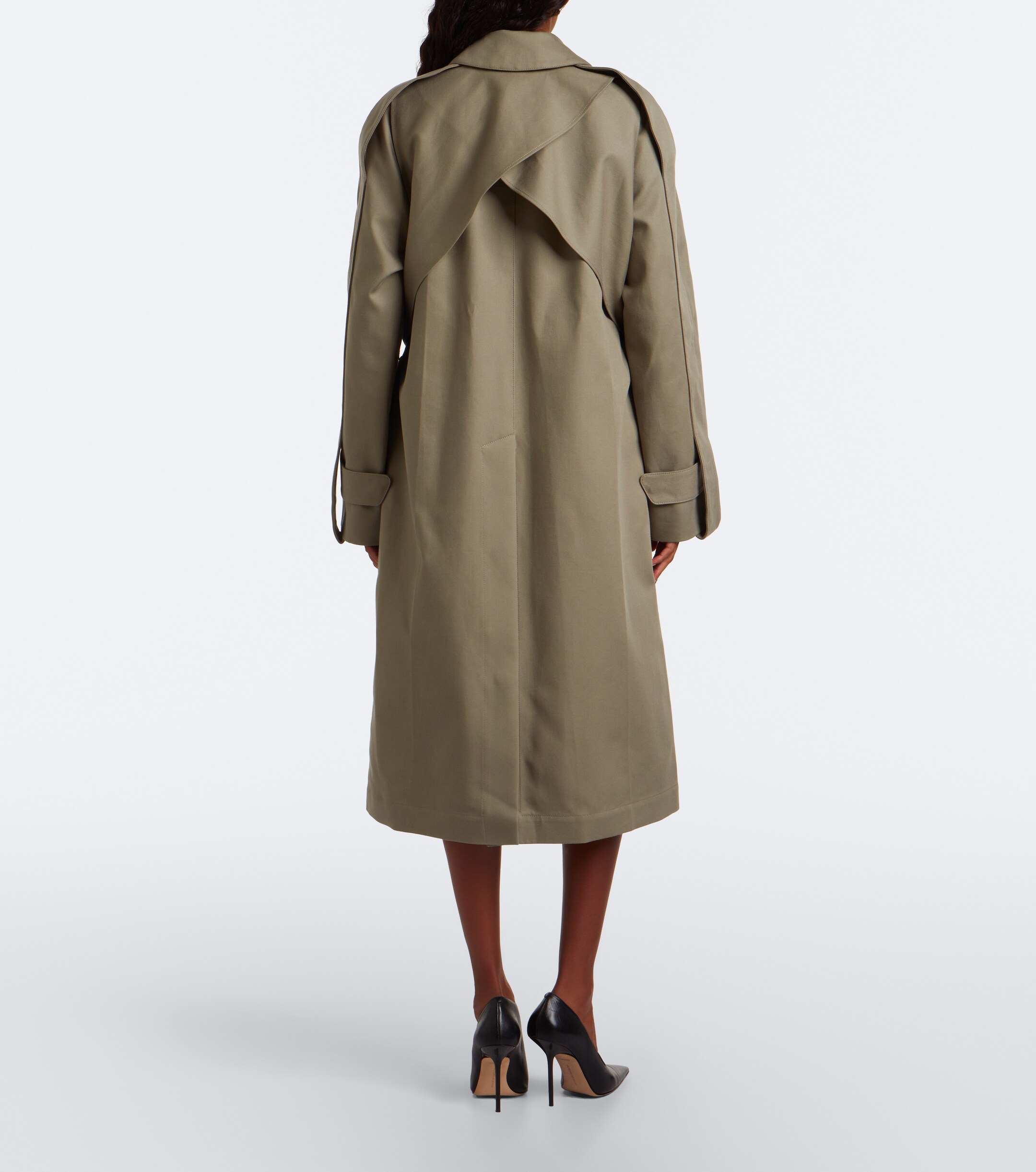 Victoria Beckham Victoria Beckham Belted cotton gabardine coat