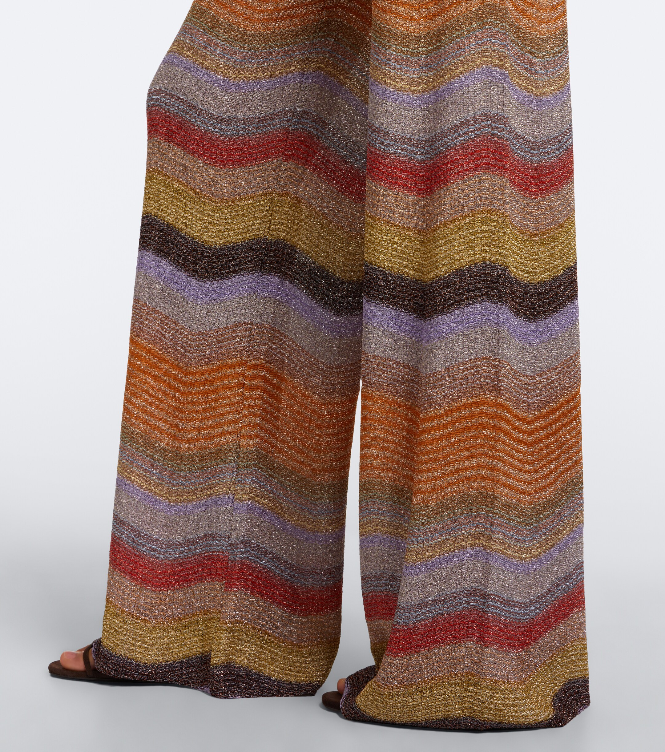 Missoni Missoni Wave lamé wide-leg pants